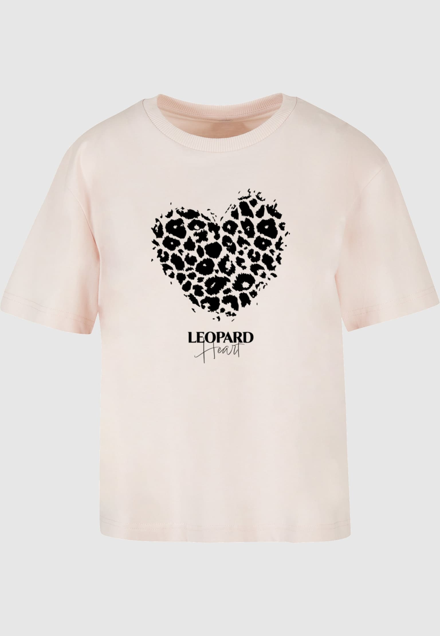 Merchcode Ladies Leopard Heart Everyday Tee – Bild 3