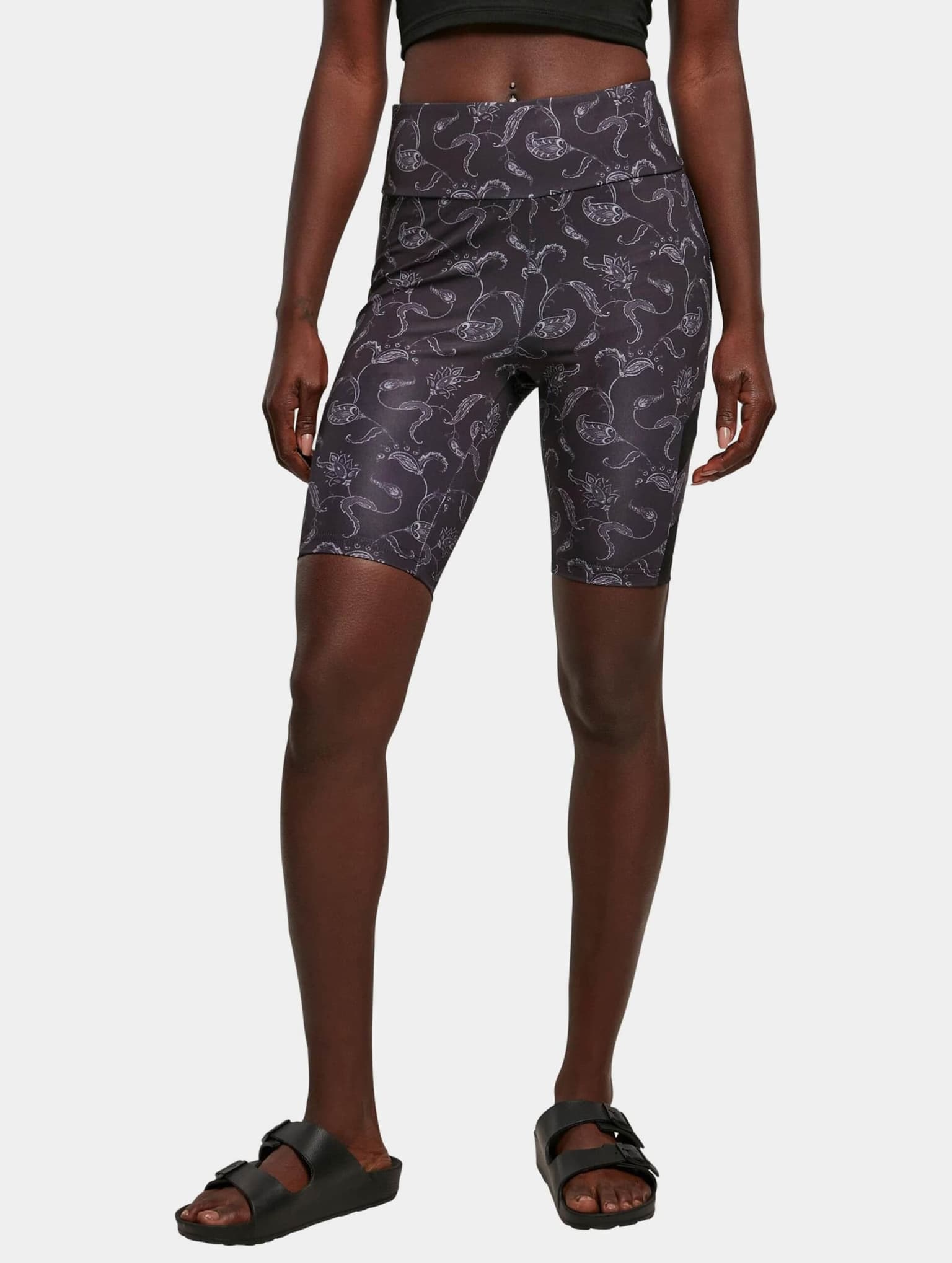 Urban Classics Ladies High Waist Tech Mesh AOP Cycle Short