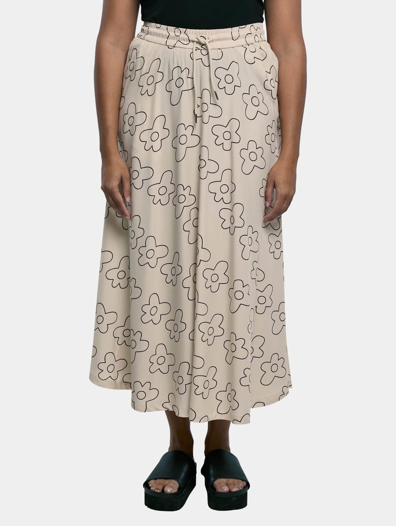 Urban Classics Ladies Viscose Midi Skirt – Bild 3
