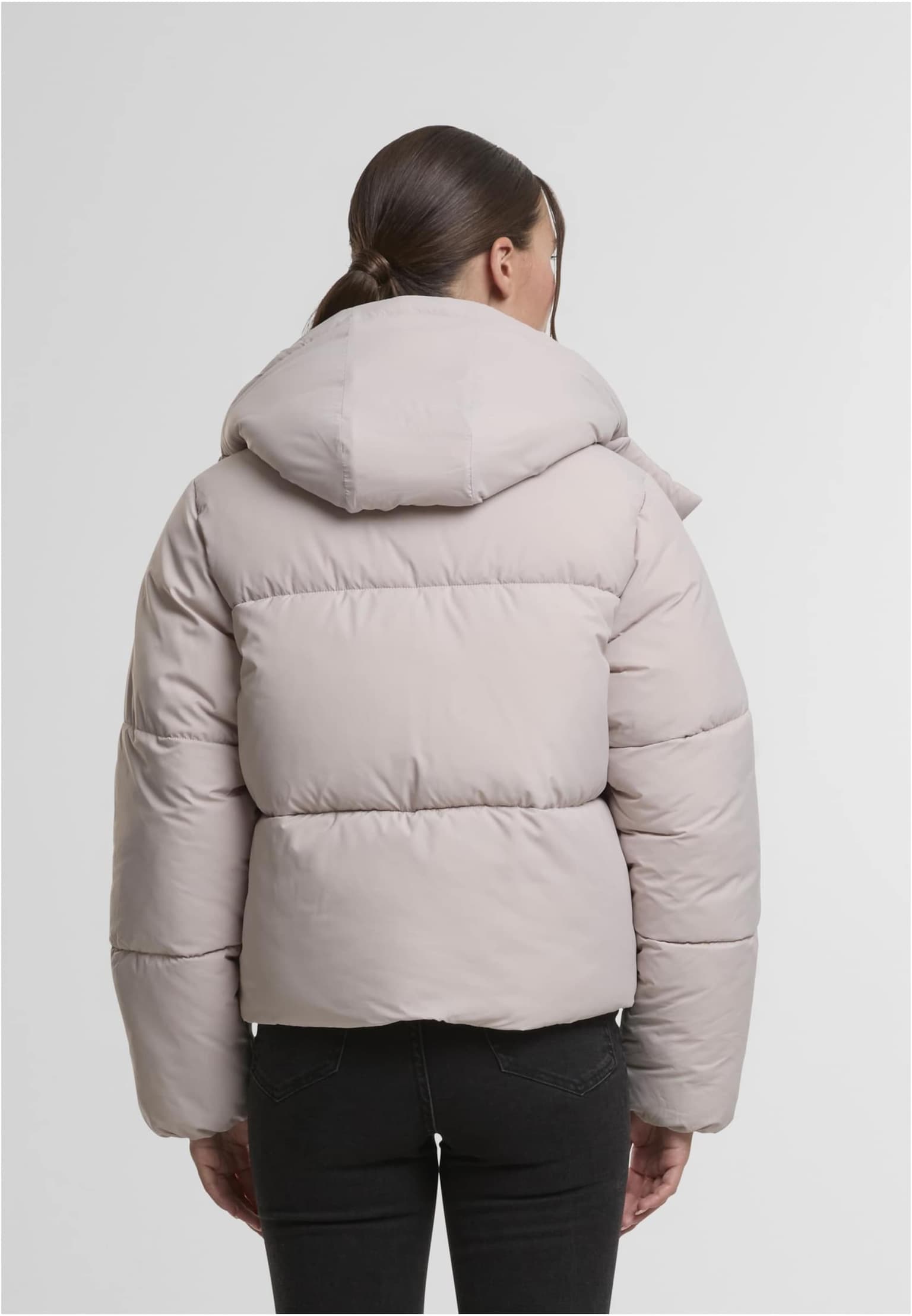 Urban Classics Ladies Hooded Collar Puffer Jacket – Bild 2