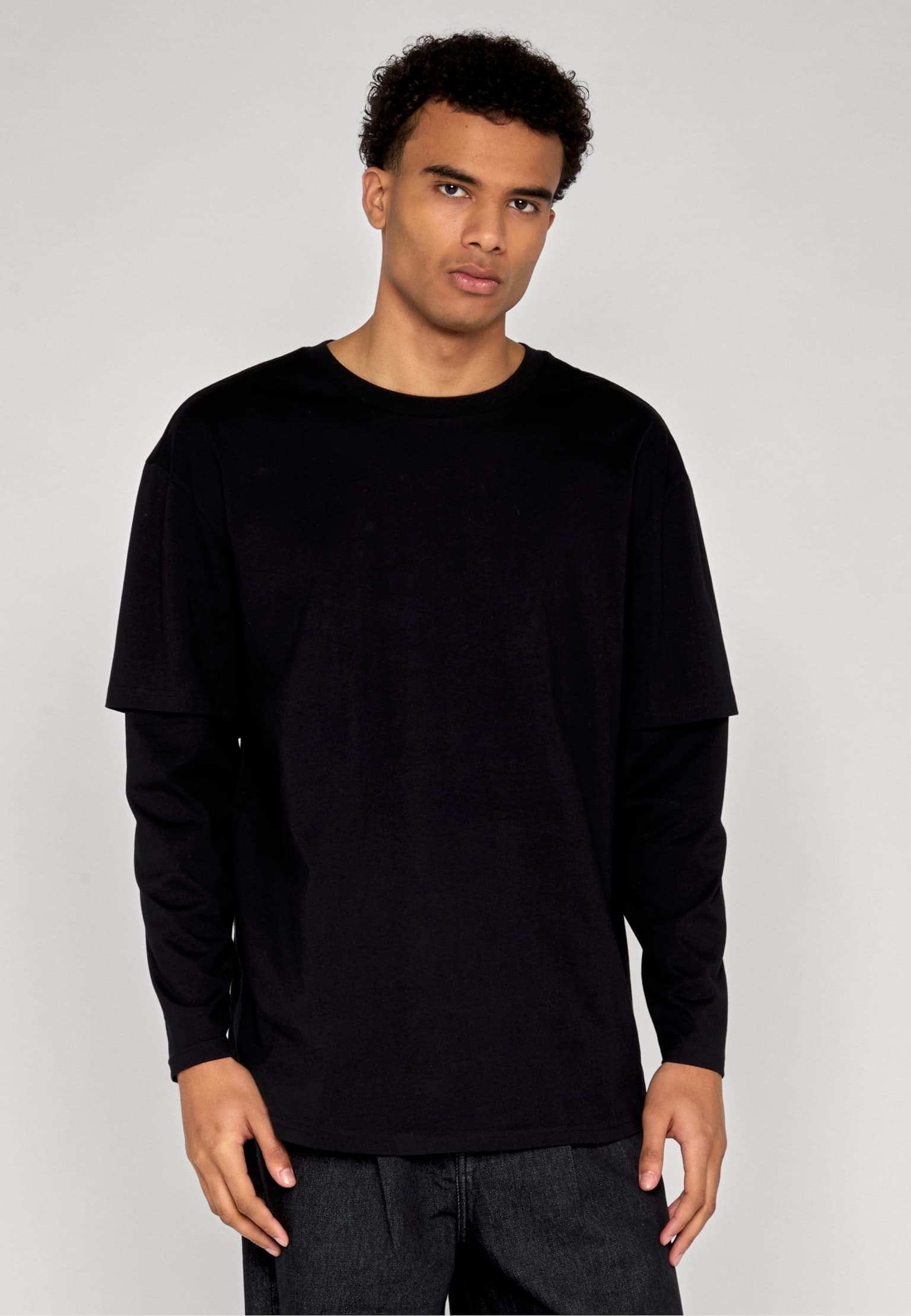 Urban Classics Oversized Shaped Double Layer LS Tee