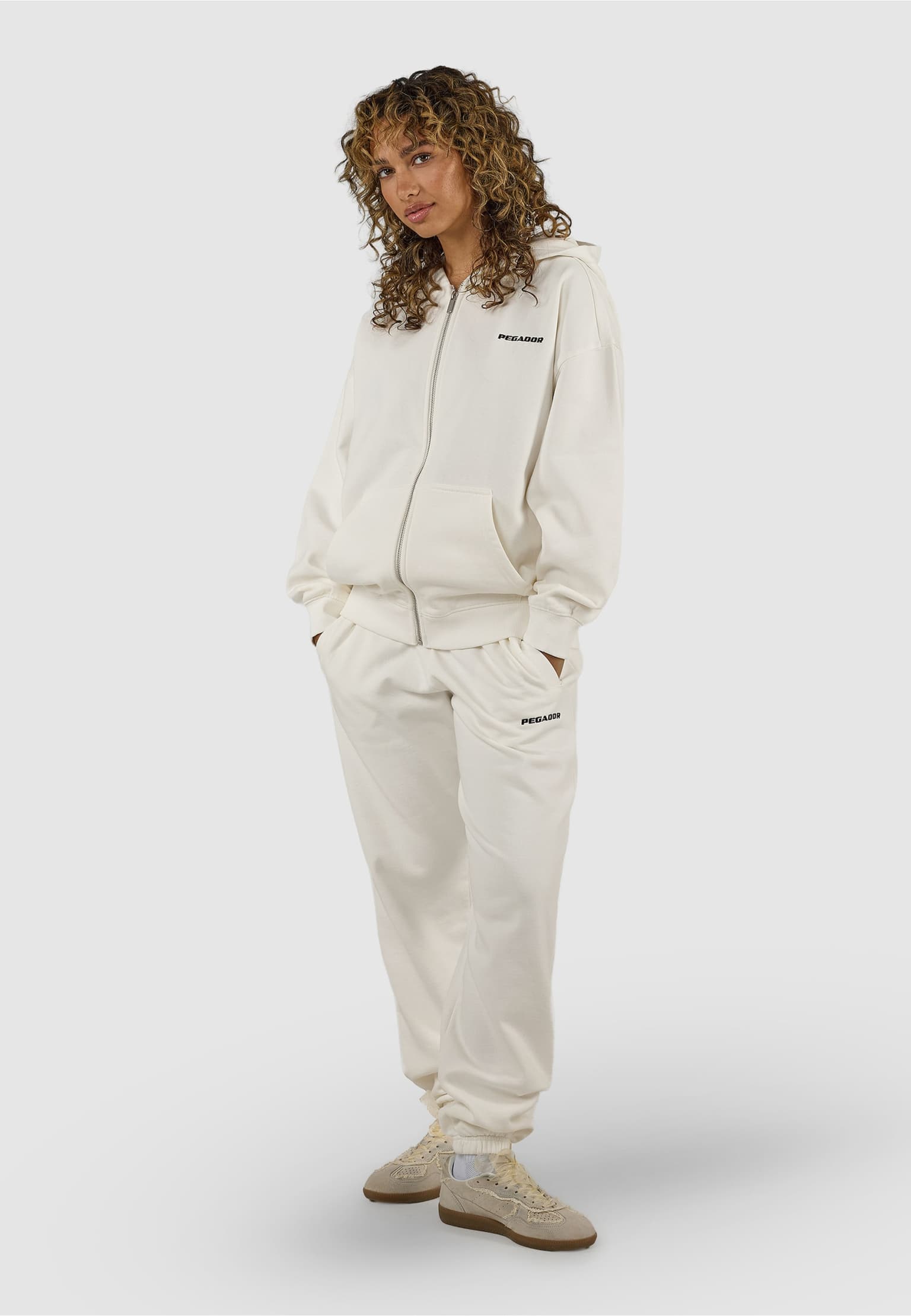 PEGADOR Clarita Oversized Sweat Zip Hoodie – Bild 4