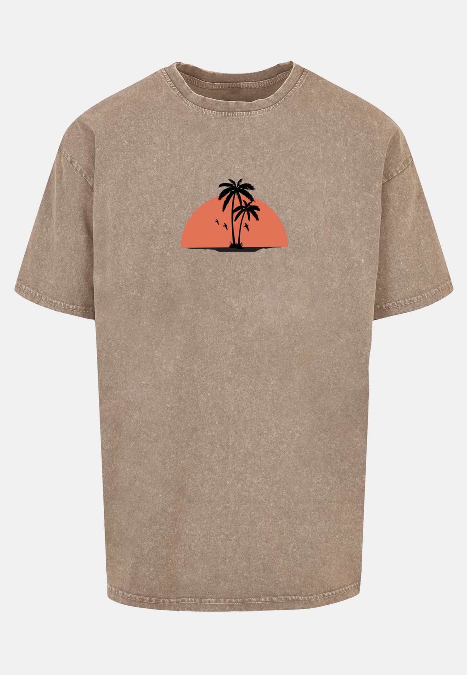 Merchcode Summer - Beach Acid Washed Oversize Tee – Bild 3