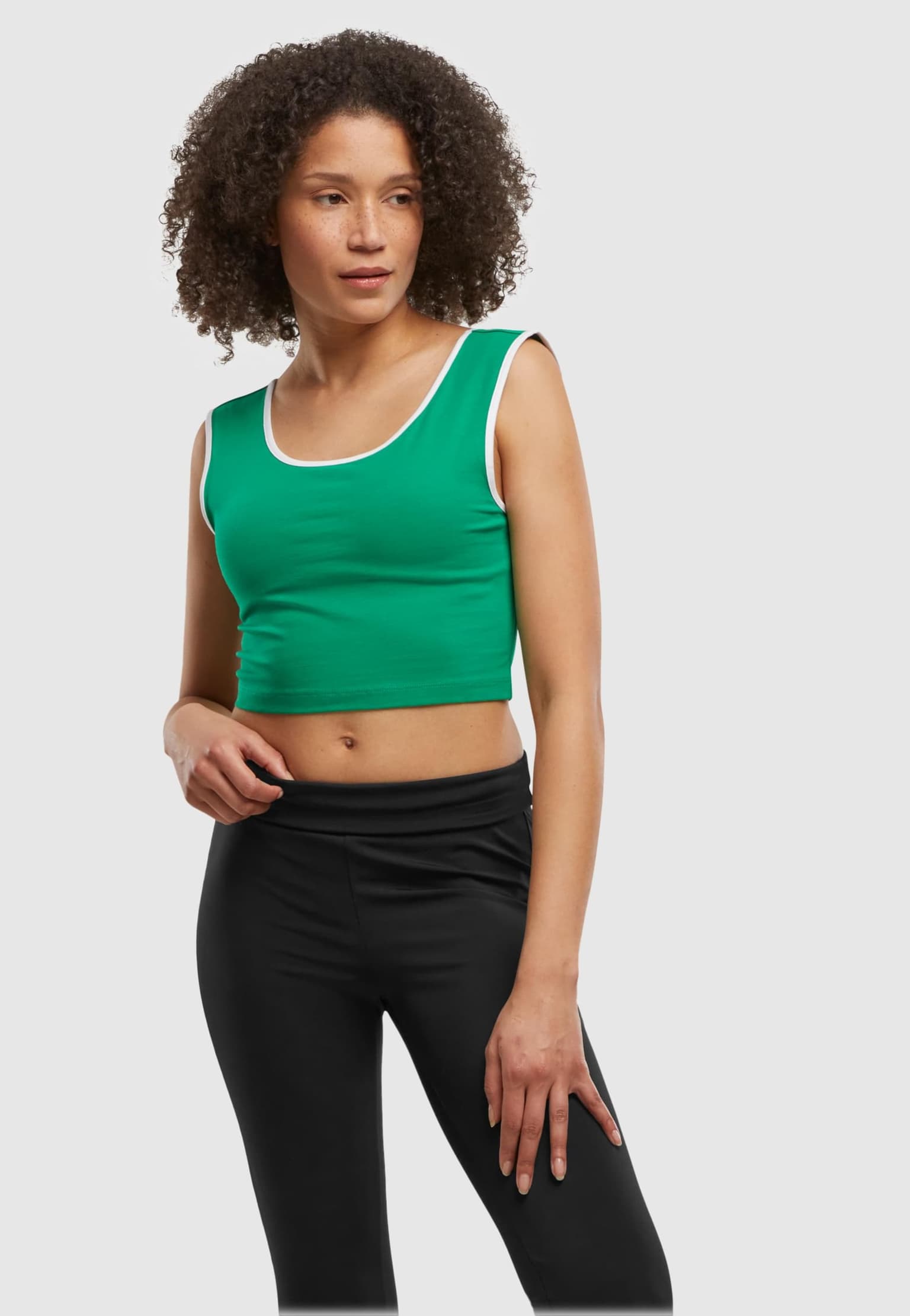 Urban Classics Ladies Contrast Cropped Top – Bild 2
