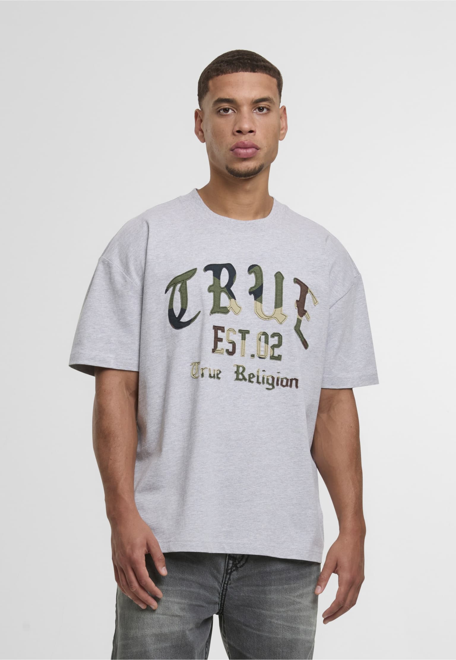True Religion FOREST CAMO OVERSIZED TEE
