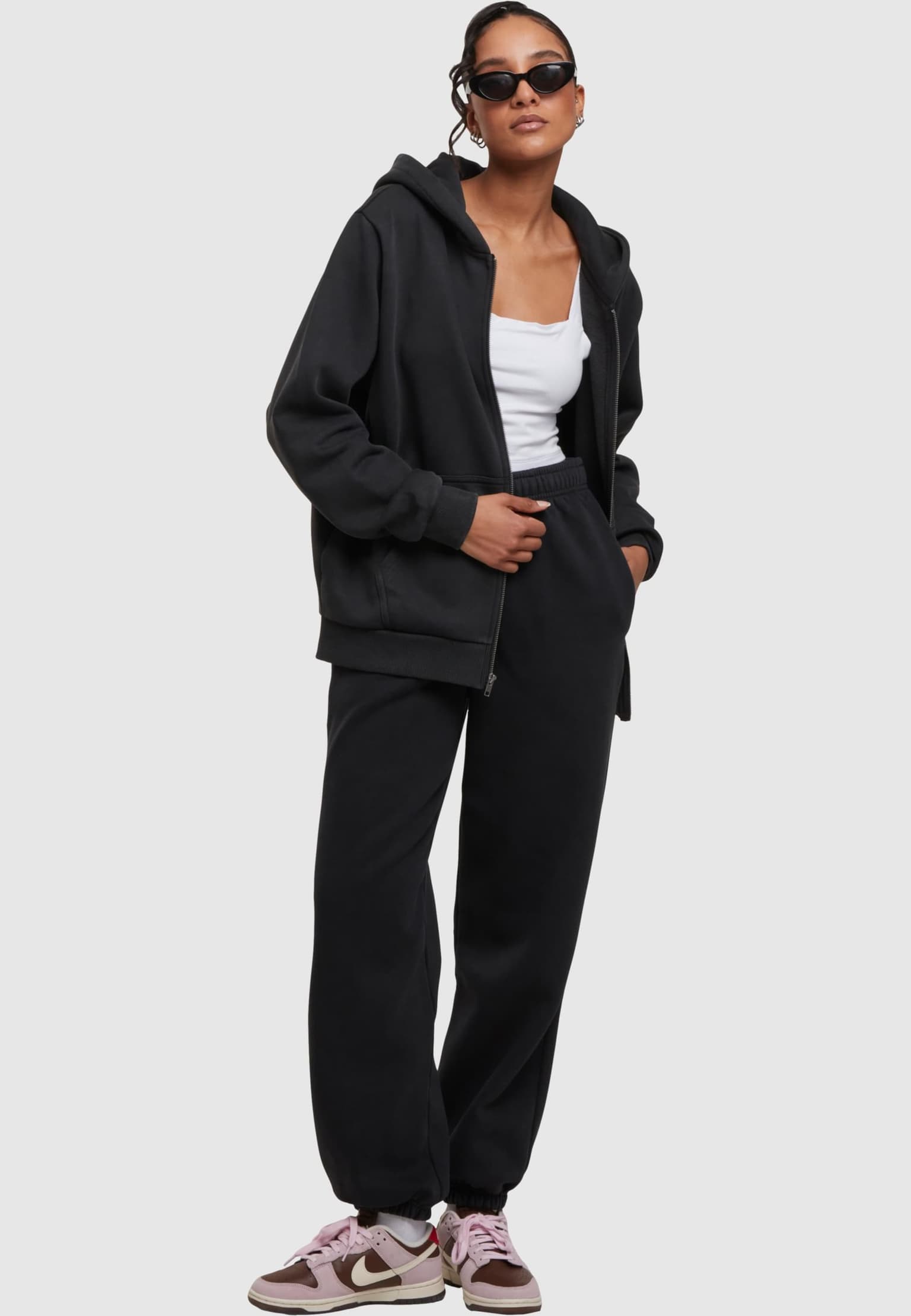 Urban Classics Ladies Vintage Heavy Zip Hoody – Bild 4