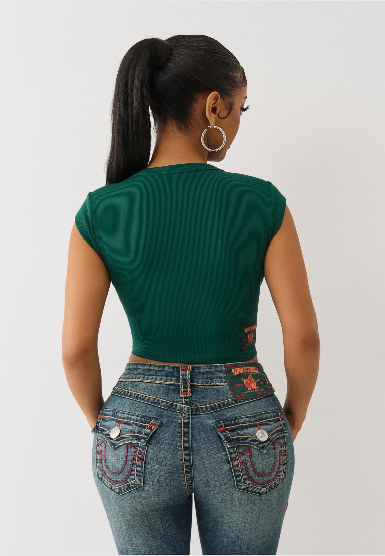True Religion ANNIVERSARY TR RIBBED V NOTCH – Bild 2