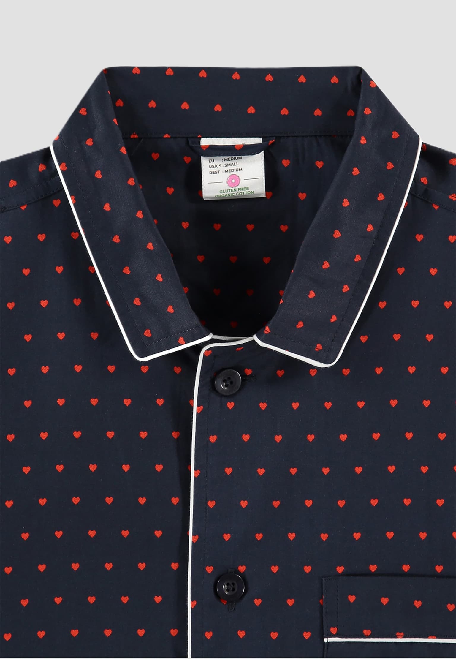 Pockies Navy Luv Pyjama Shirt – Bild 2