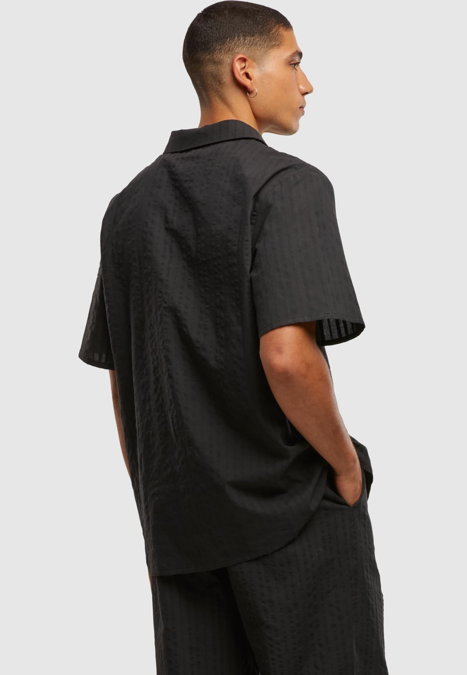 Urban Classics Seersucker Resort Shirt – Bild 2