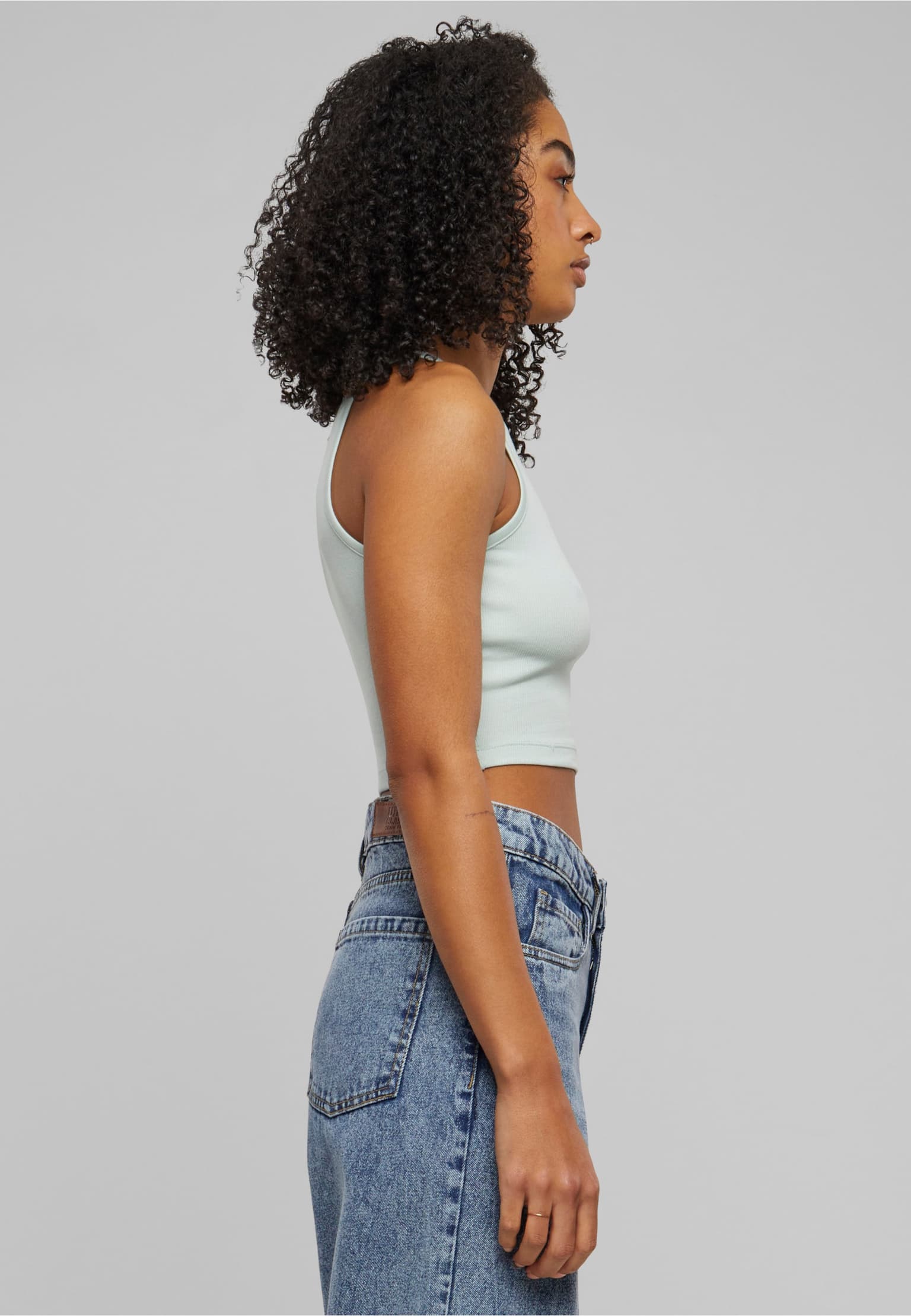 Urban Classics Ladies Essentials Cropped Rib Top – Bild 4