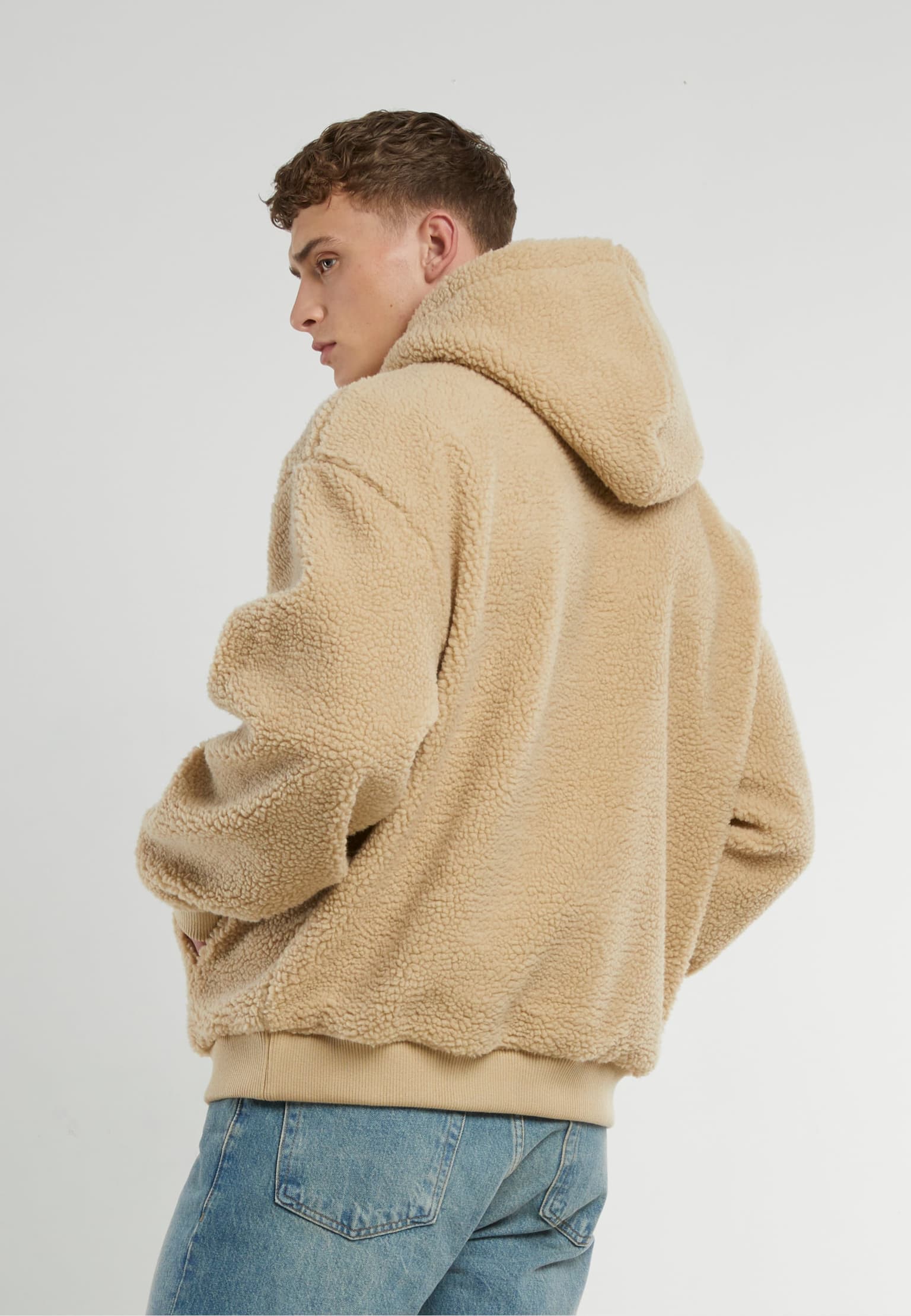 Urban Classics Oversized Teddy Hoody – Bild 2