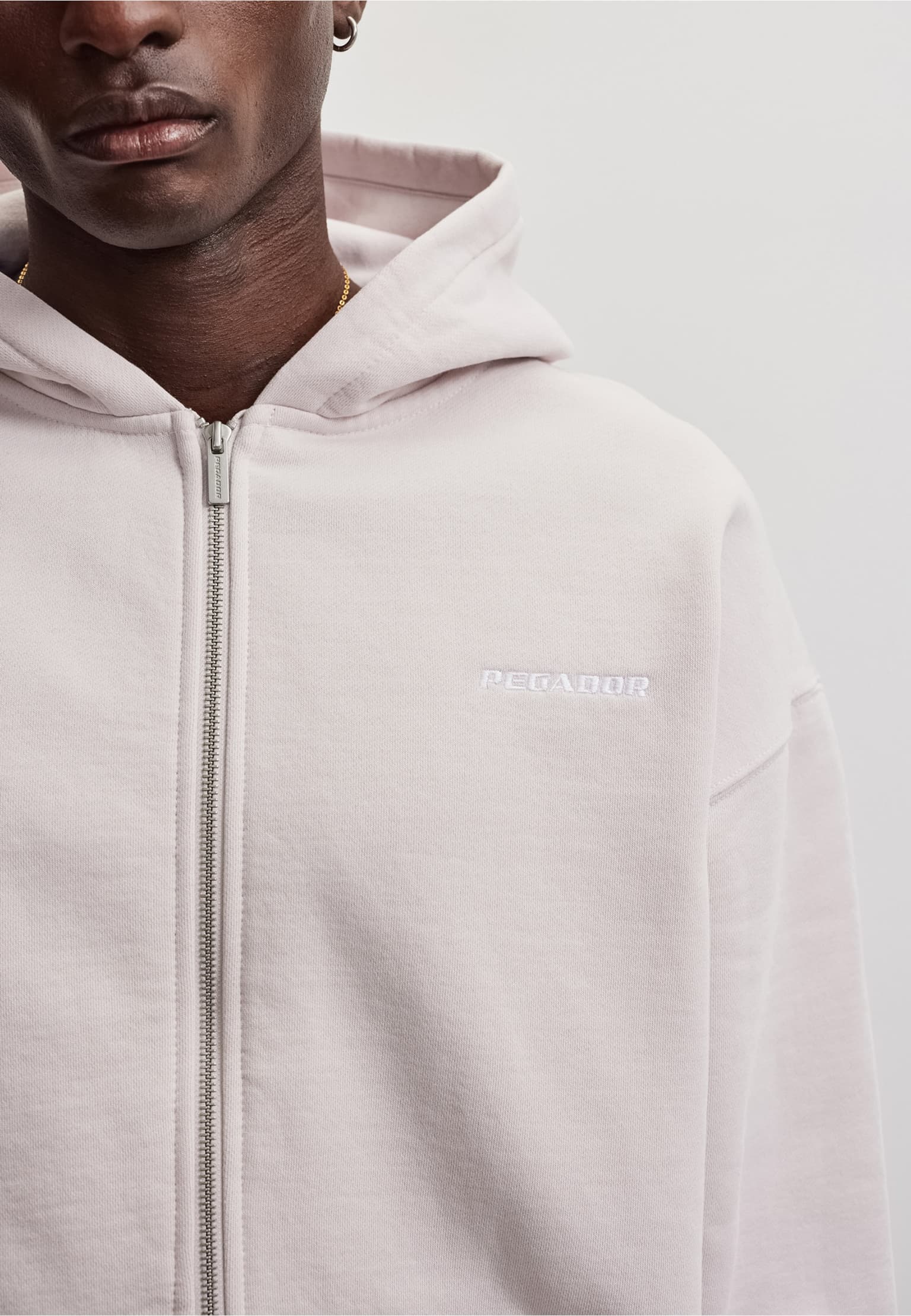 PEGADOR Logo Oversized Sweat Jacket – Bild 3
