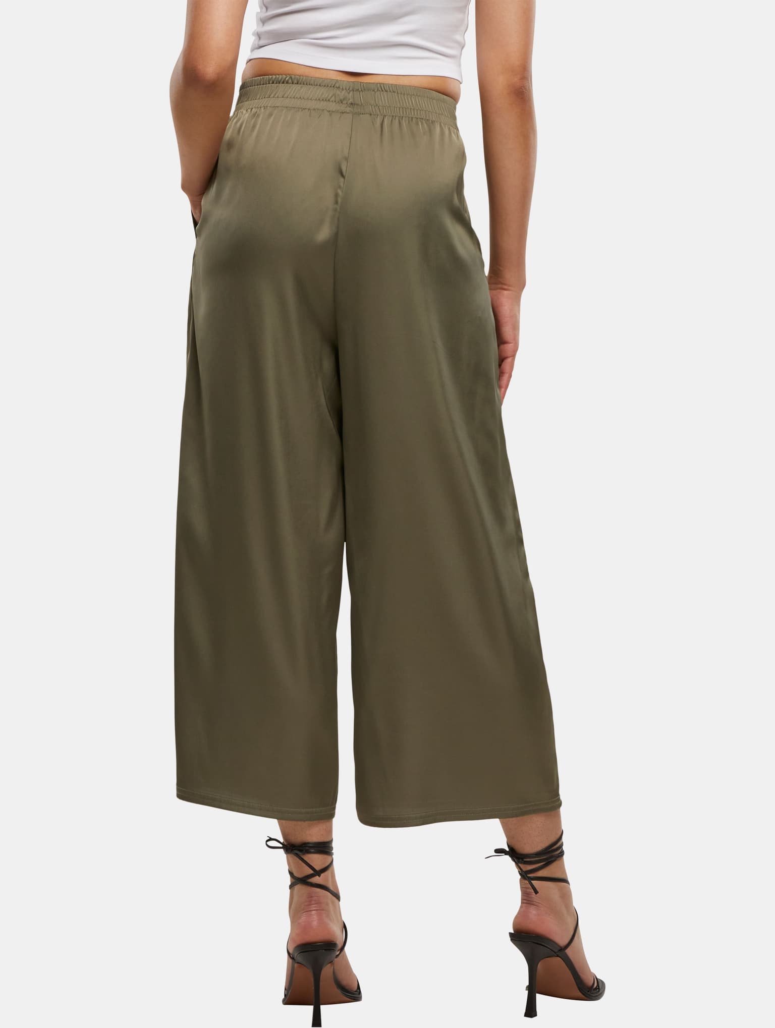 Urban Classics Ladies Satin Wide Leg Culotte – Bild 2