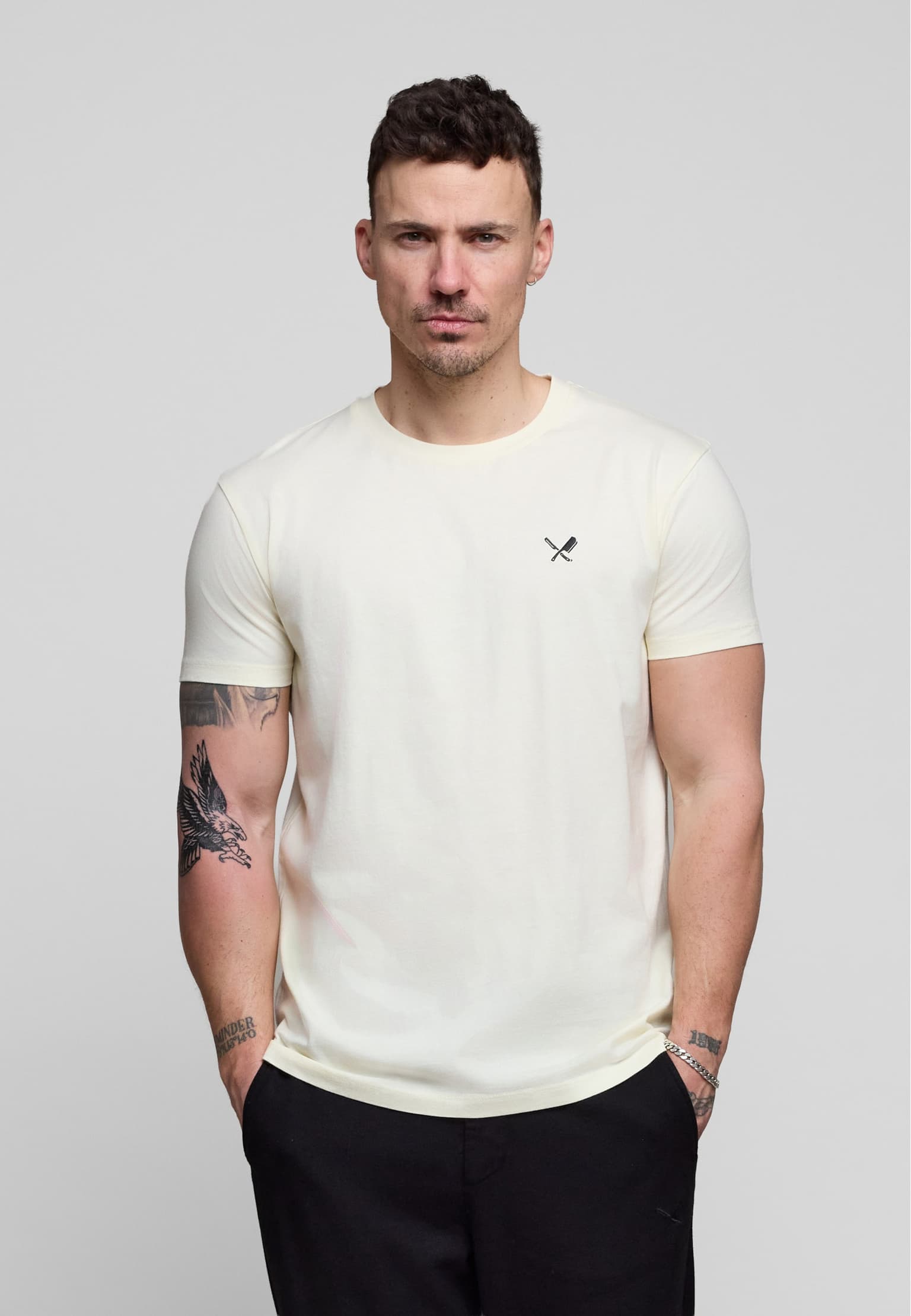 Distorted People Double Jersey Crew Neck