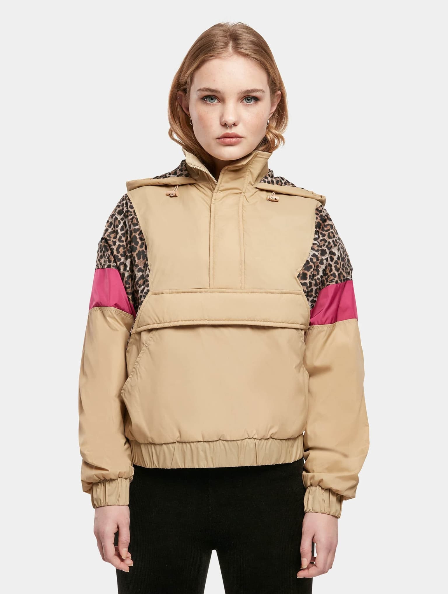 Urban Classics Ladies AOP Mixed Pull Over Jacket – Bild 4