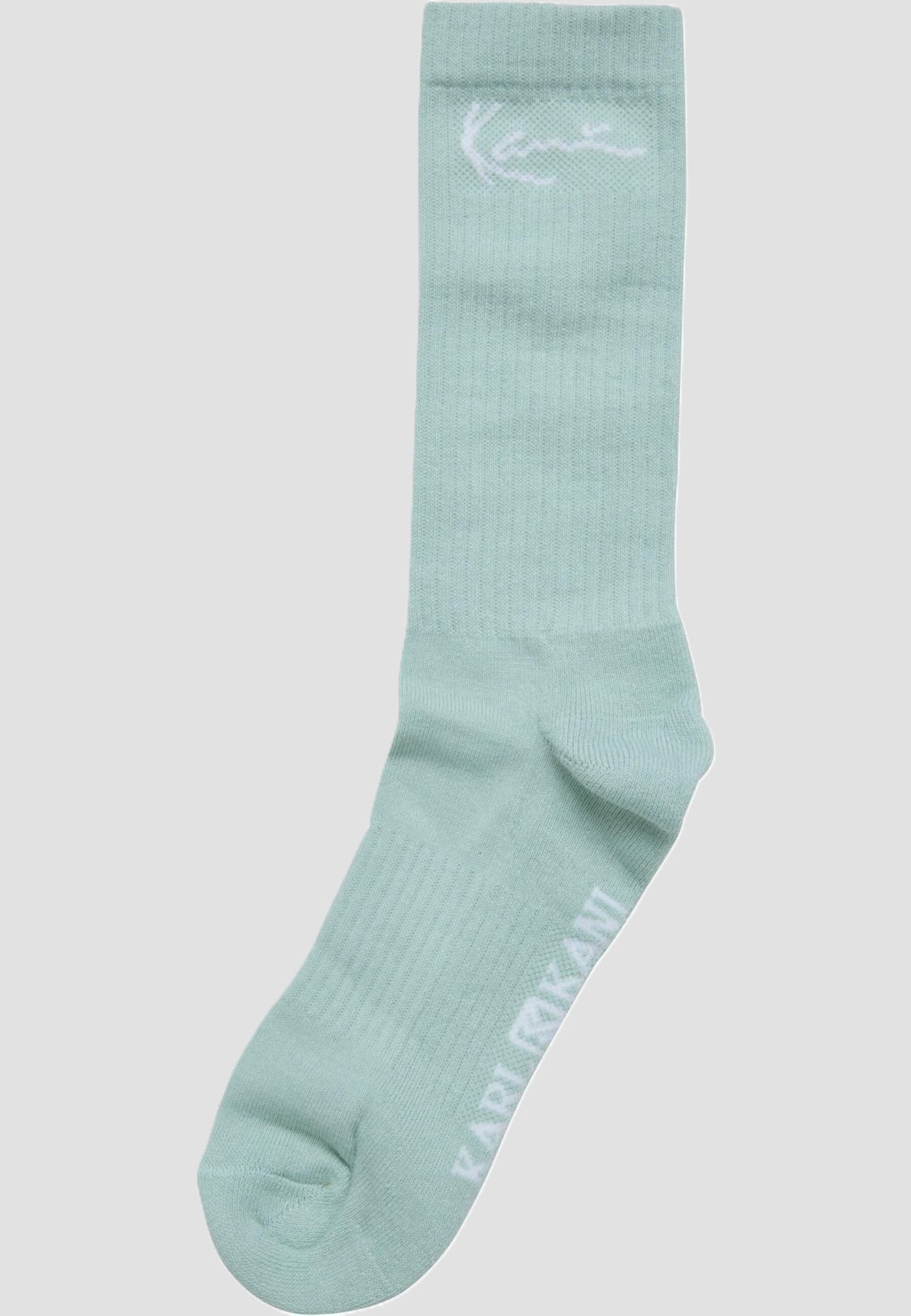 Karl Kani Signature Three Pack Socks sand/light/mint/white – Bild 3