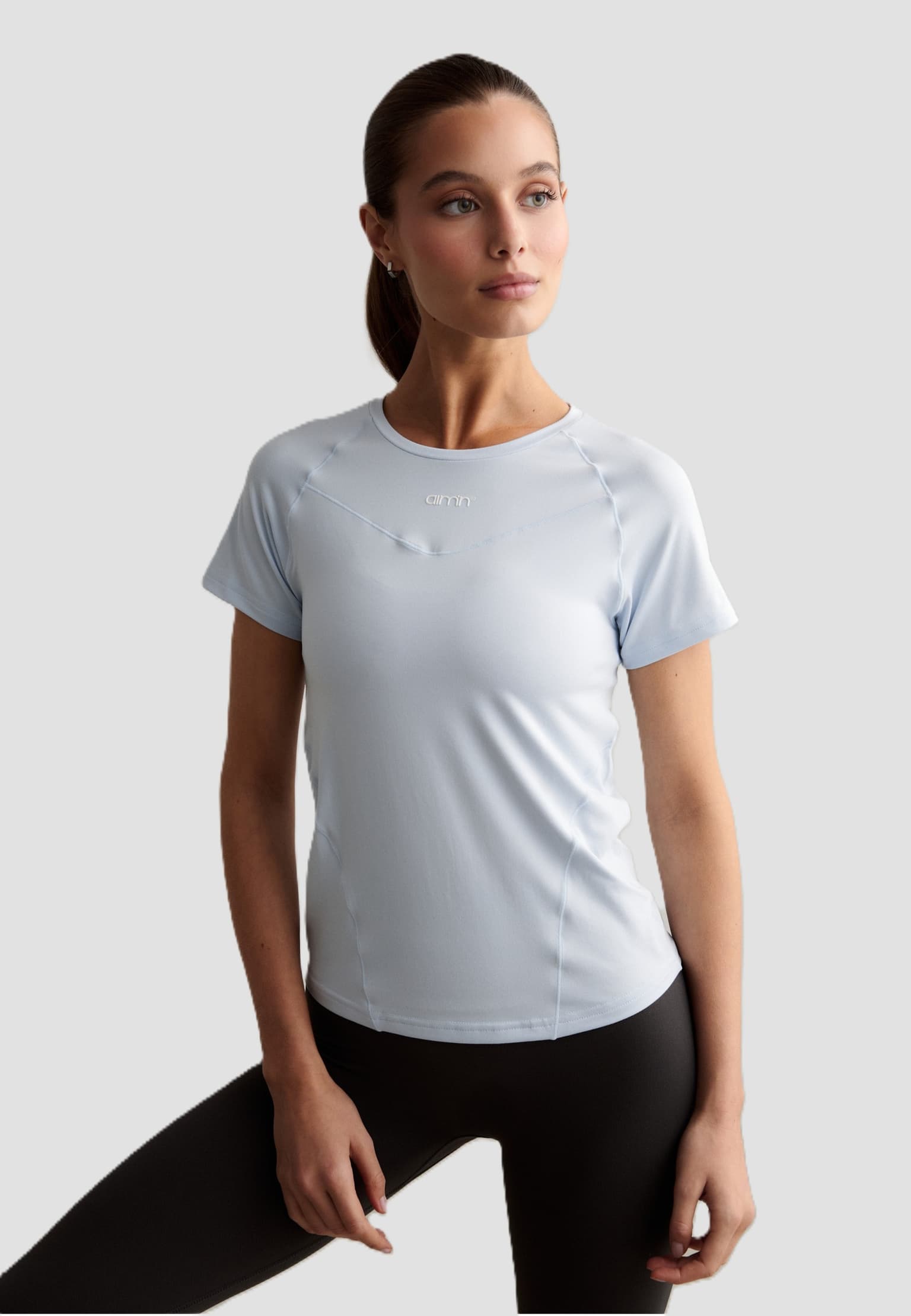 aimn Soft Basic Short Sleeve