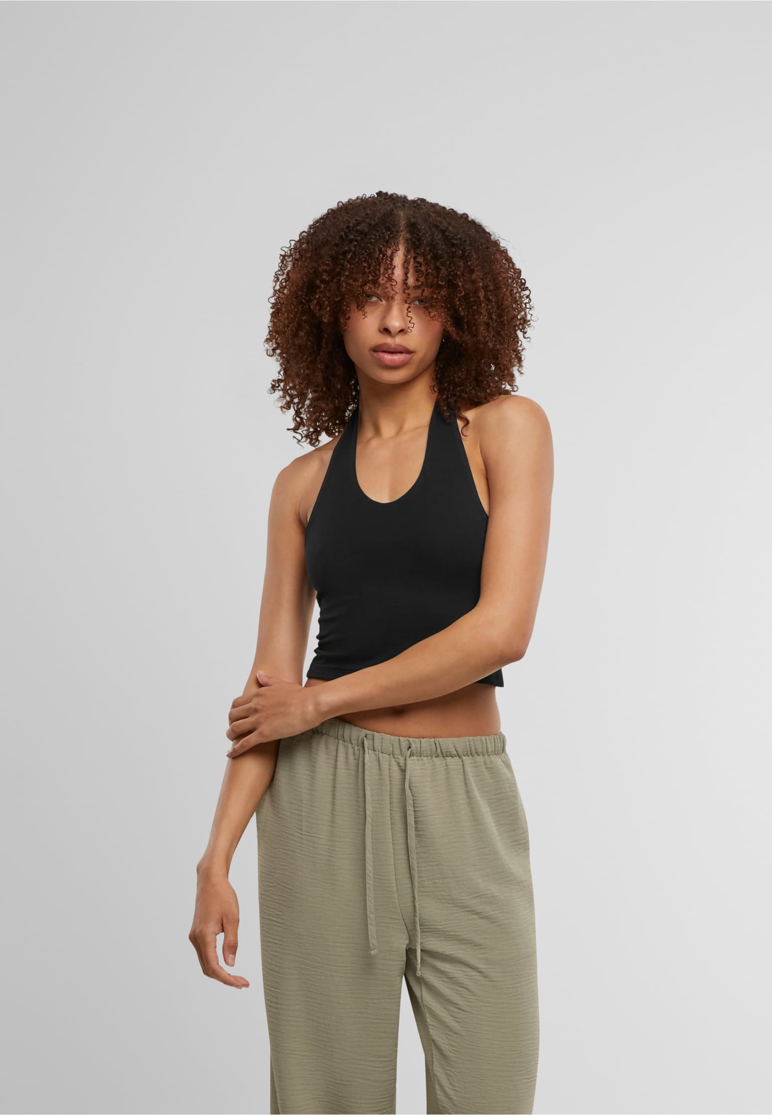 Urban Classics Ladies Basic Neckholder Jersey Top