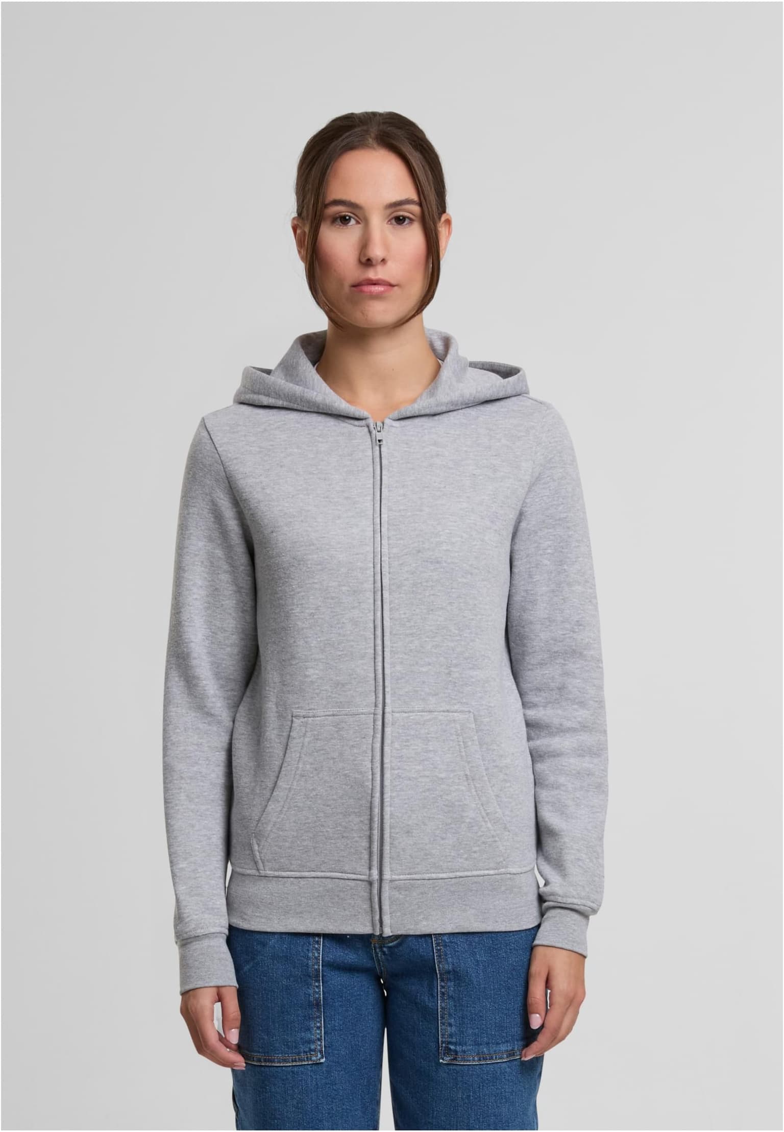 Urban Classics Ladies Basic Essential Zip Hoody – Bild 3