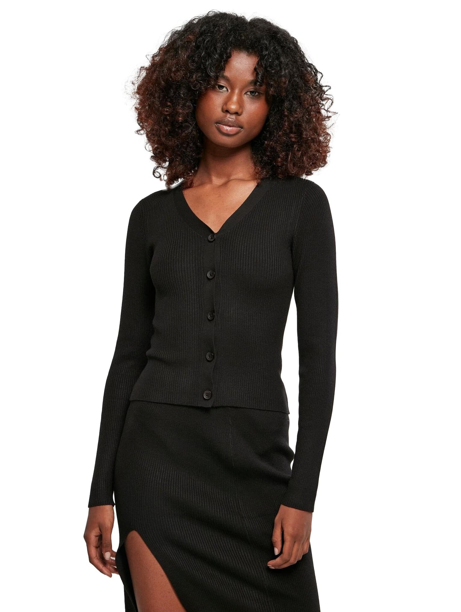 Urban Classics Ladies Short Rib Knit Cardigan – Bild 4