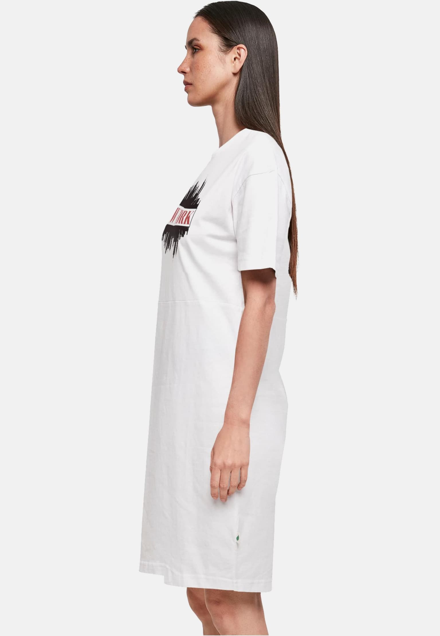 Merchcode Ladies New York Essentials Oversized Slit Tee Dress – Bild 3
