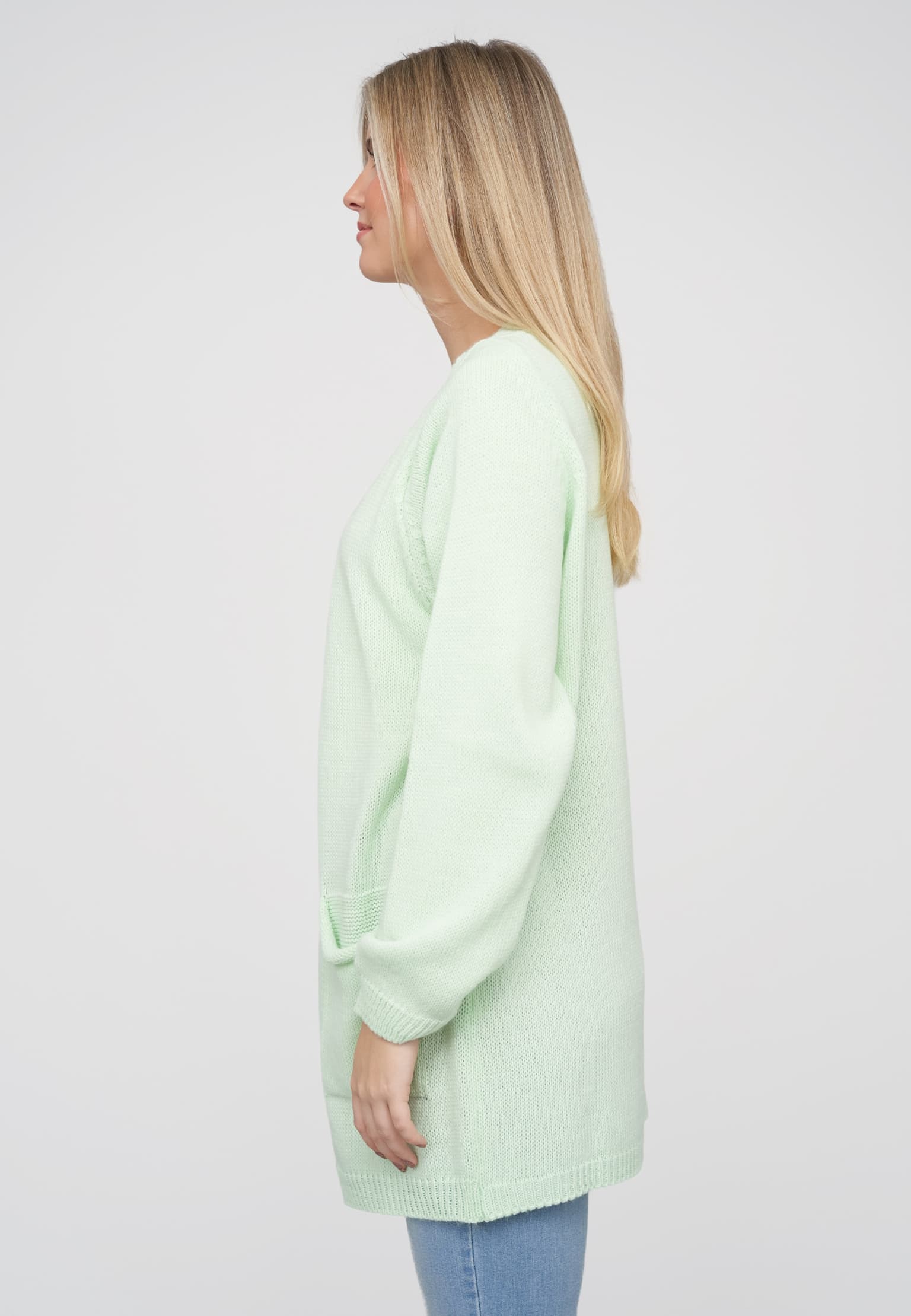 Cloud5ive Long Open Cardigan with 2 Pockets – Bild 3