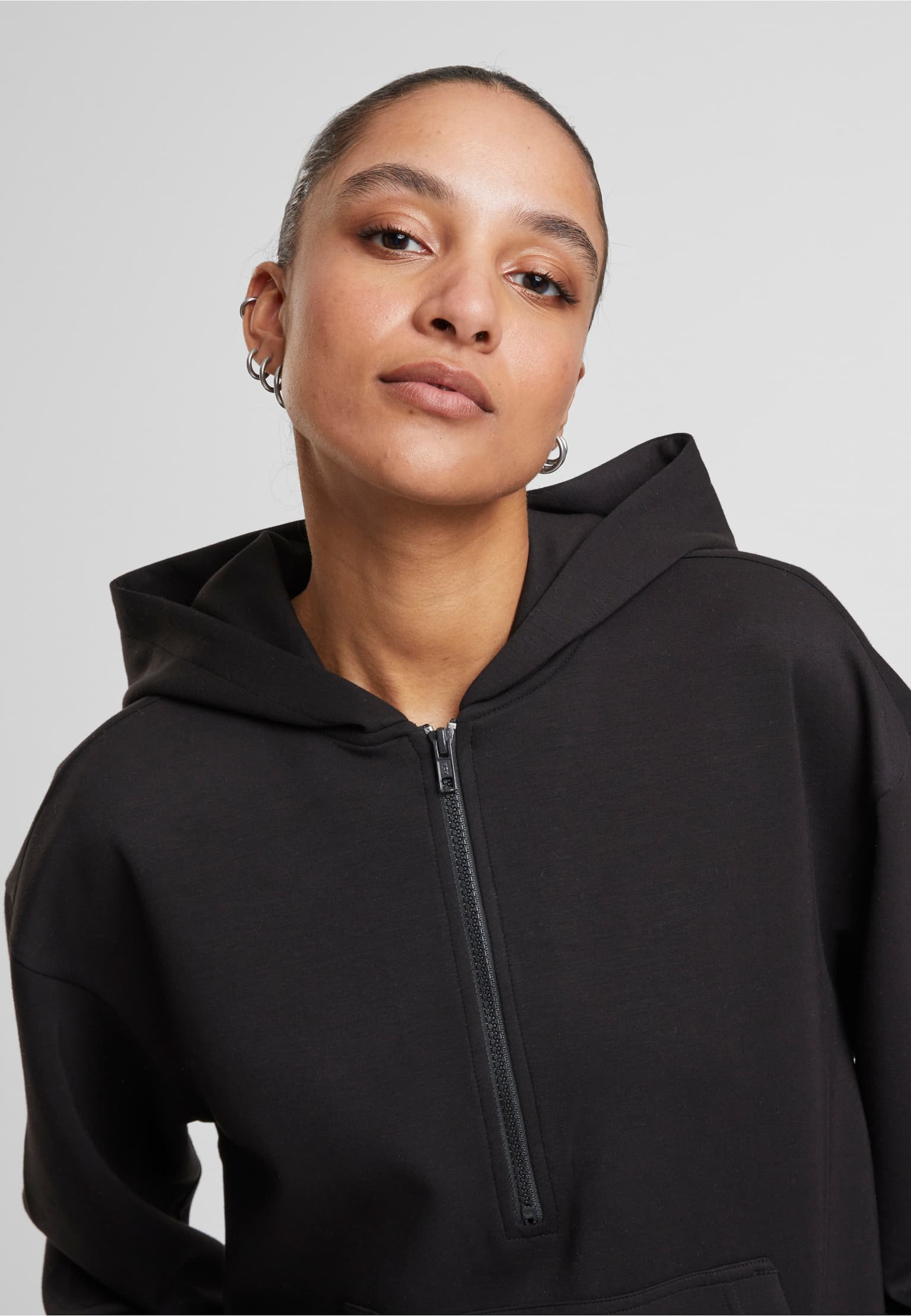 Urban Classics Ladies Soft Touch Zip Hoodie – Bild 3