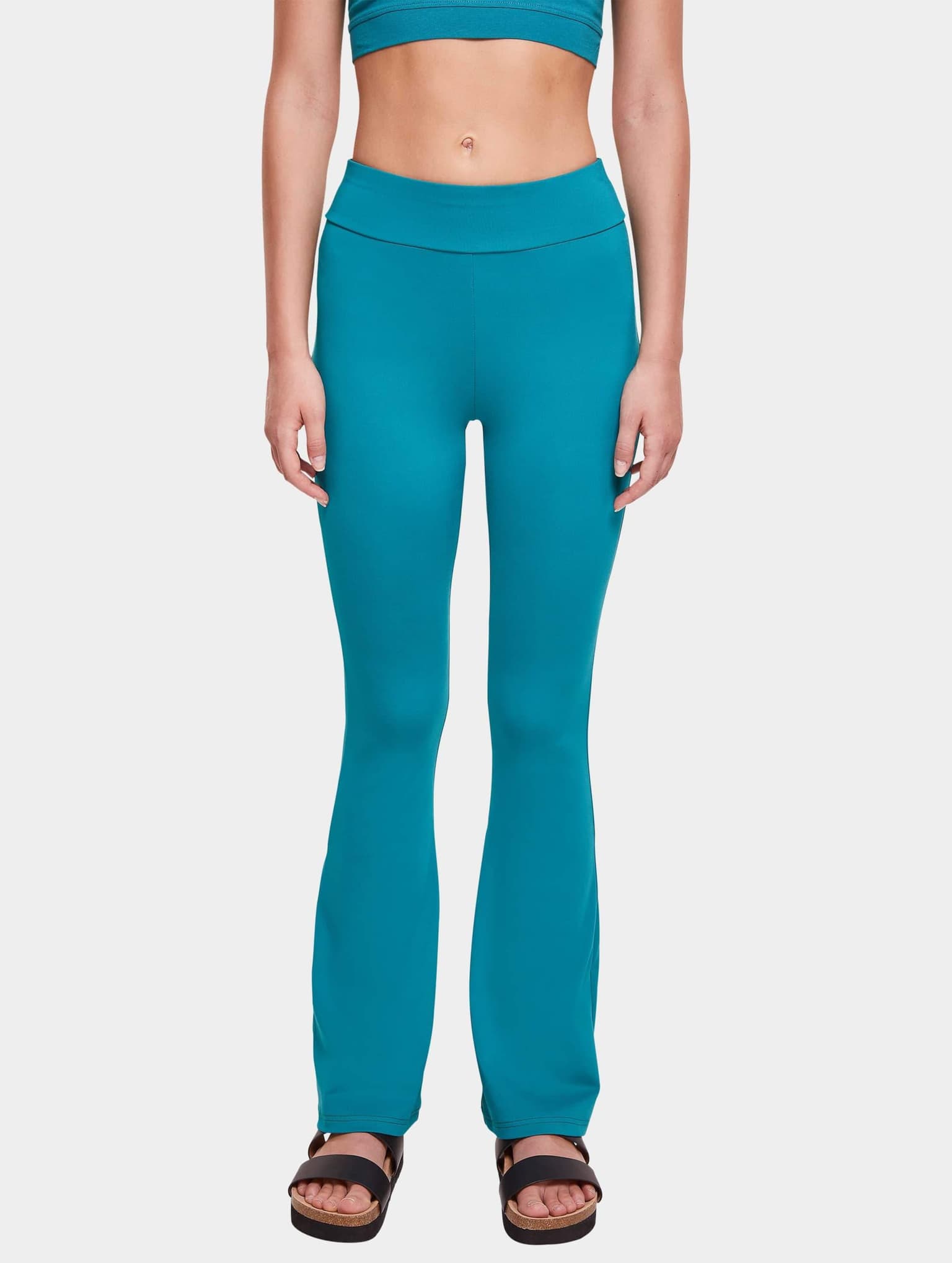 Urban Classics Ladies Essentials High Waist Flared Leggings – Bild 3