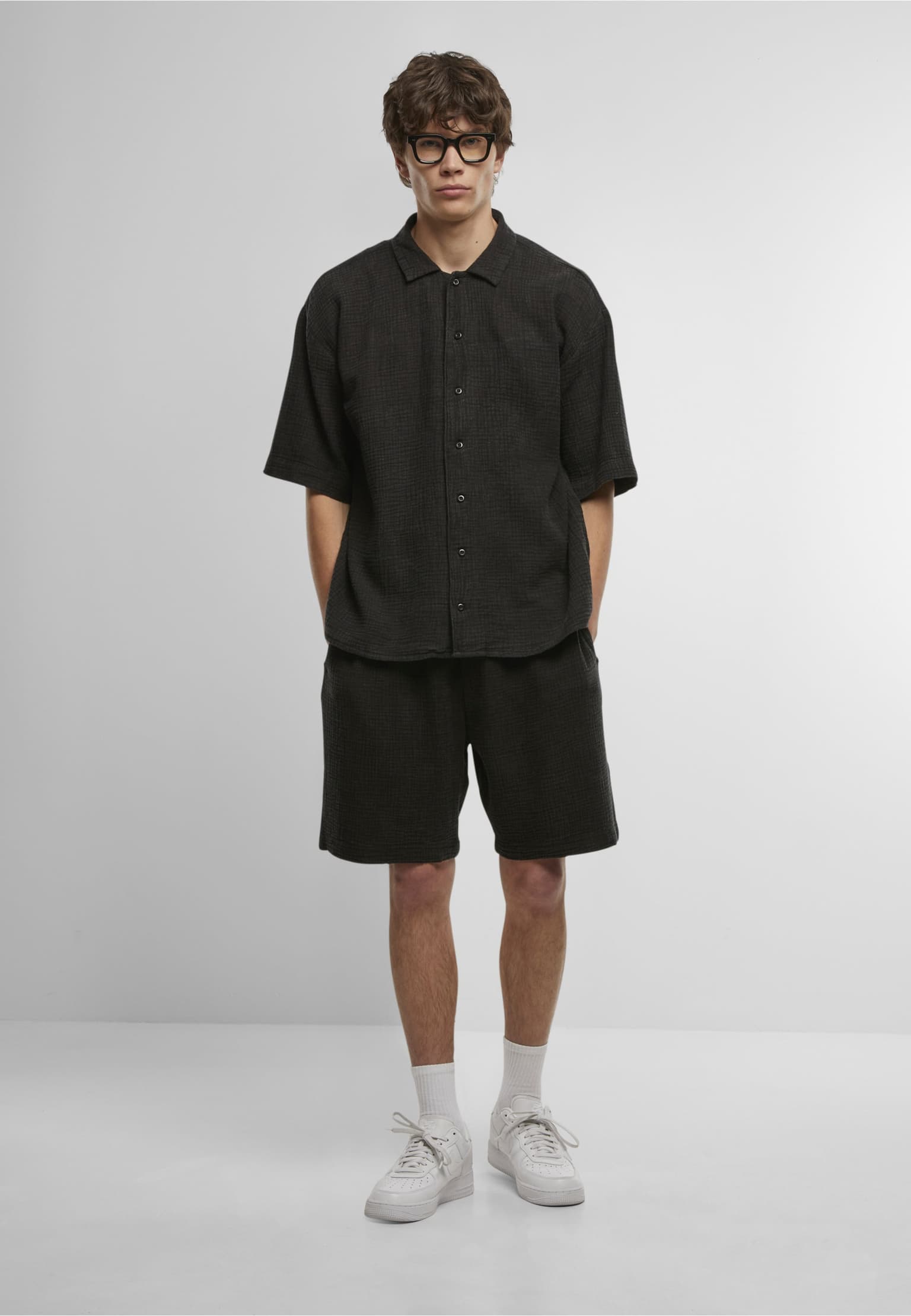 Urban Classics Acid Washed Musselin Shirt – Bild 3