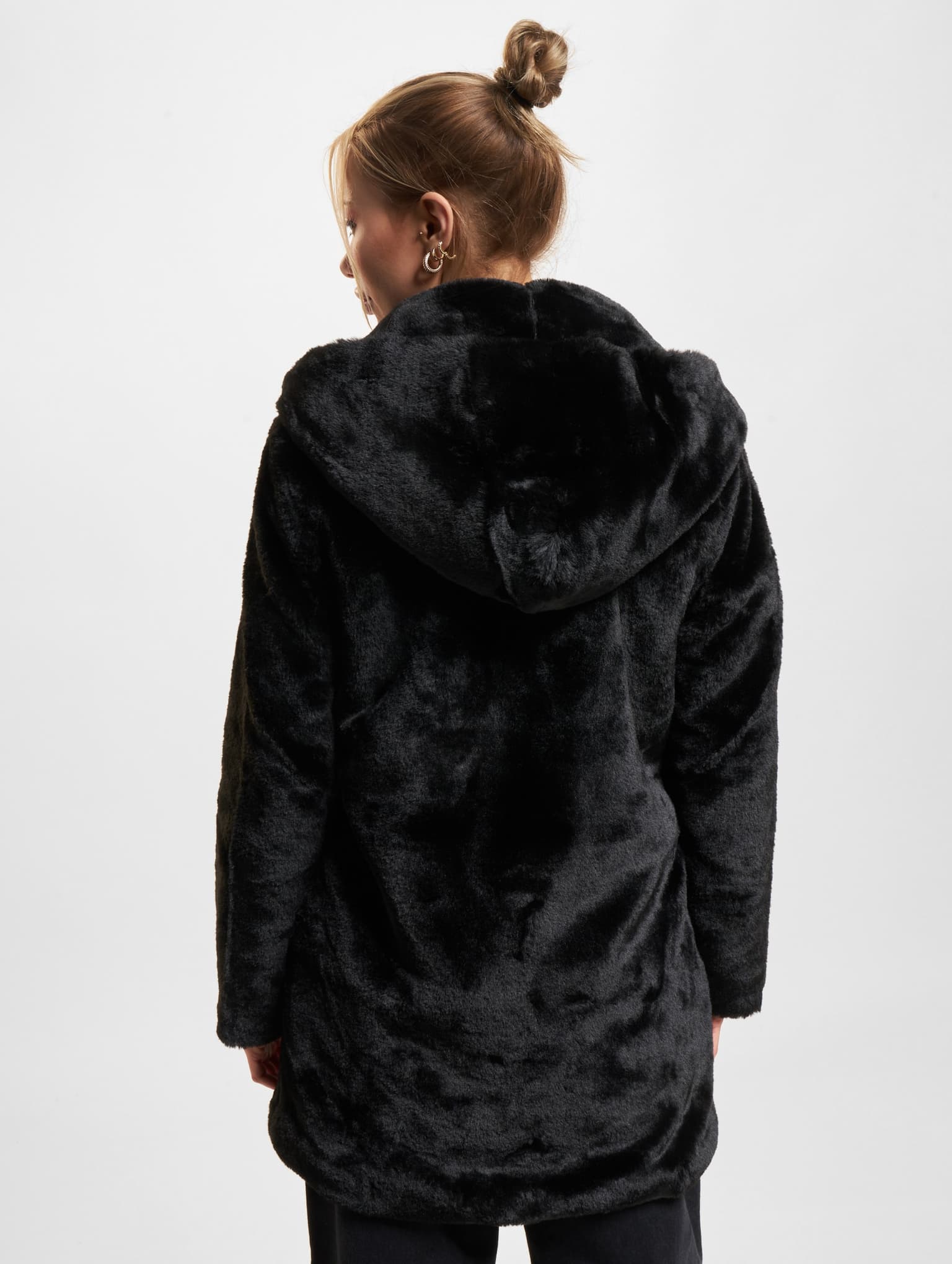 Urban Classics Ladies Hooded Teddy Coat – Bild 2