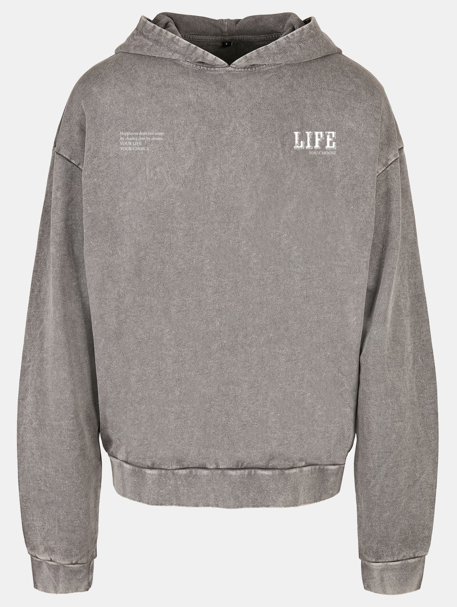 Merchcode Life Acid Washed Oversized Hoodie – Bild 3