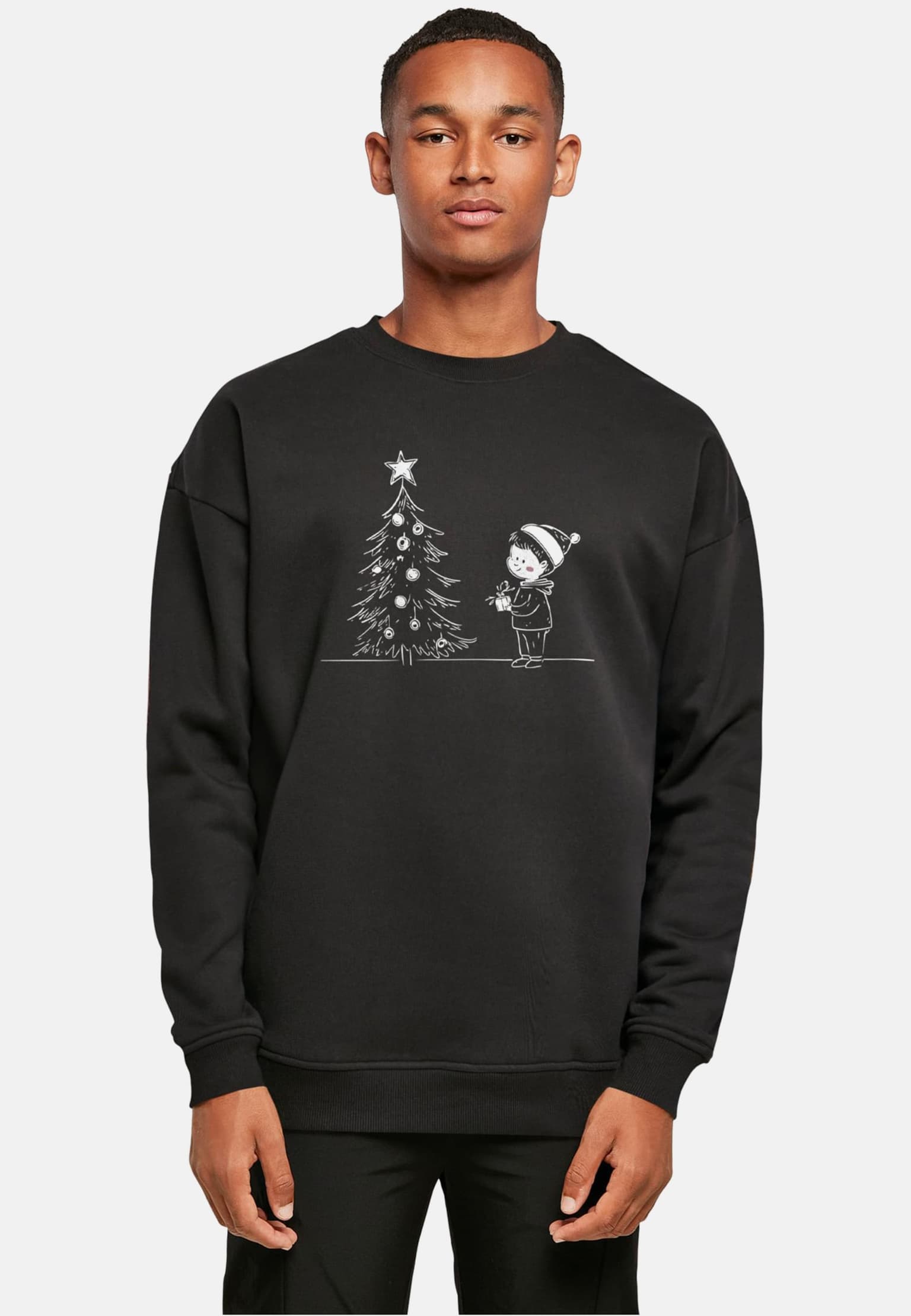 Merchcode Christmas Cute Kid Crewneck