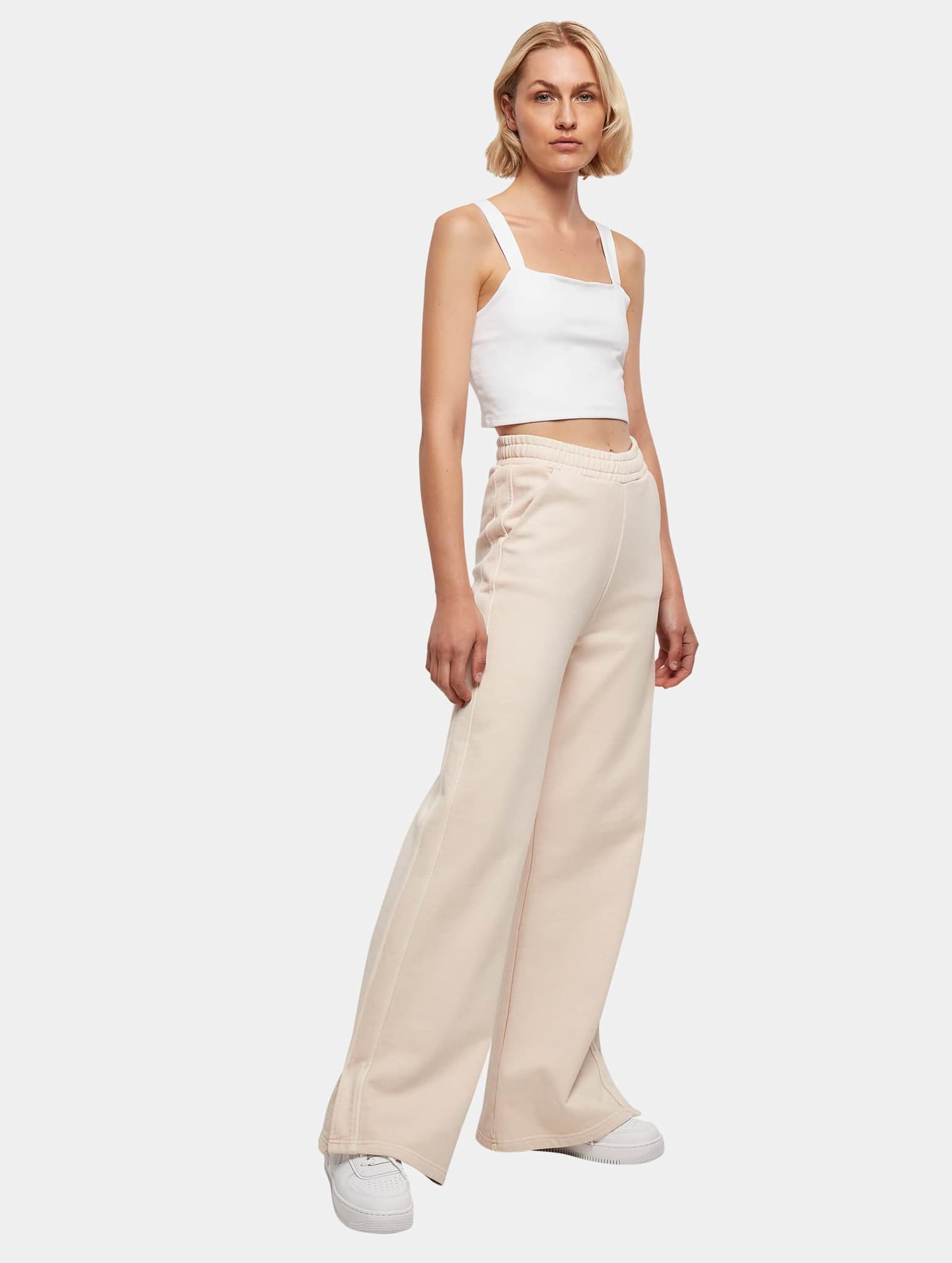 Urban Classics Ladies Heavy Terry Garment Dye Slit Pants – Bild 4