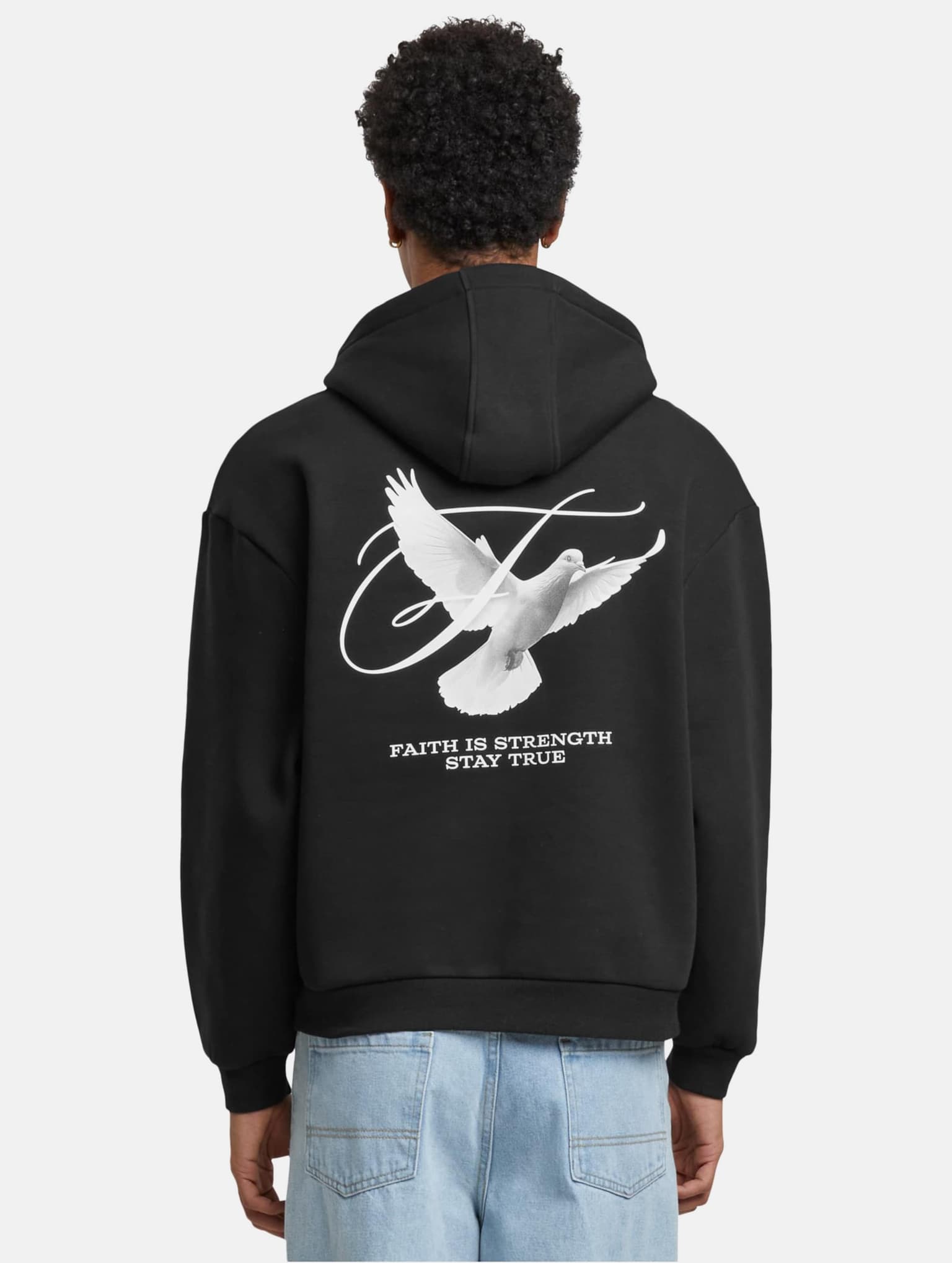 Mister Tee Upscale Faith Is Strength Fluffy Hoody – Bild 2