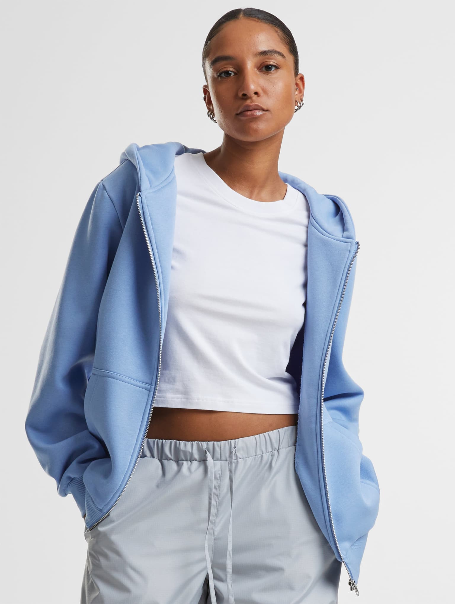 Urban Classics Ladies Fluffy Zip Hoodie