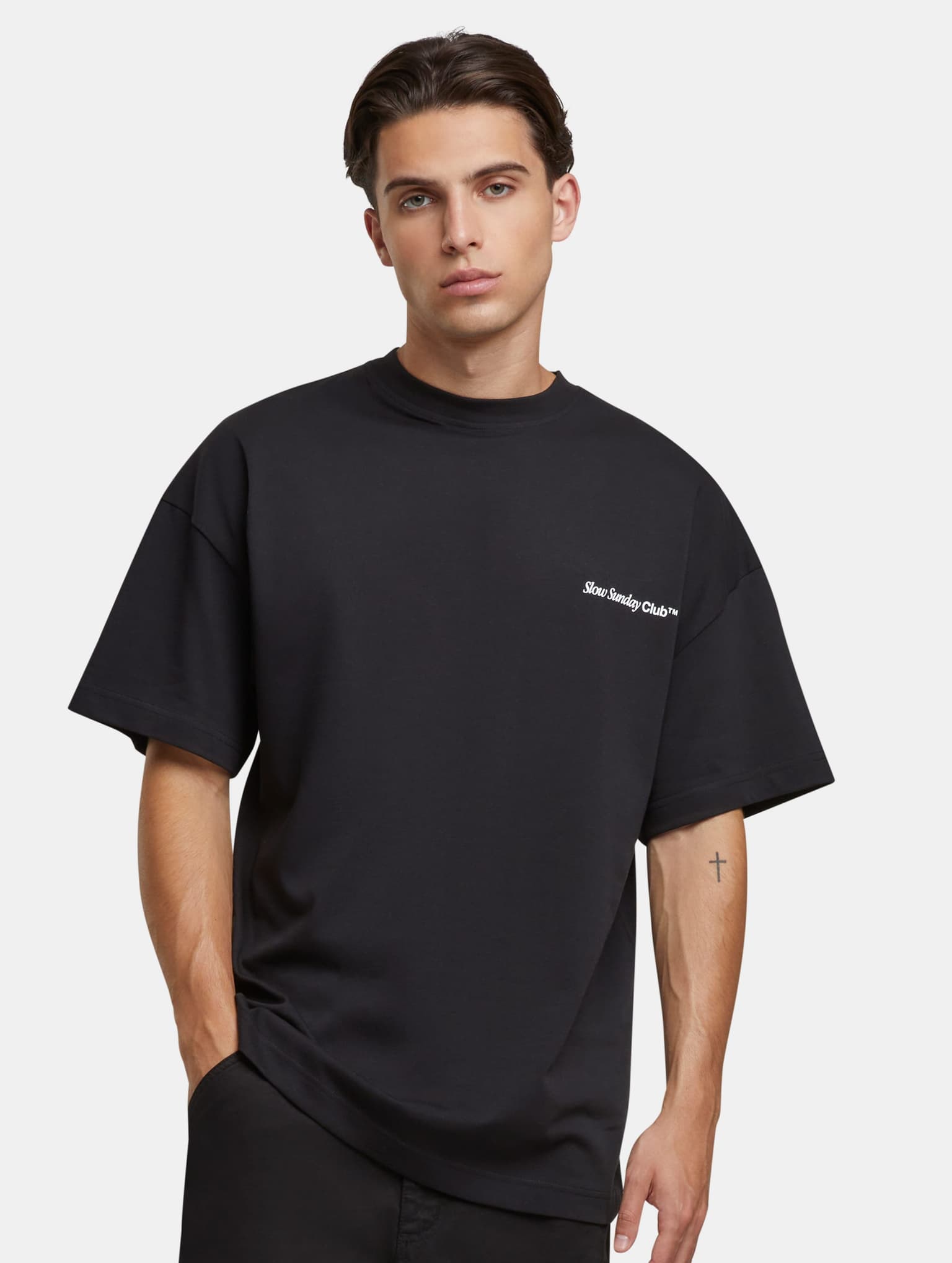 Another Cotton Lab Slow Sunday Coffe Club Oversize T-Shirt – Bild 2