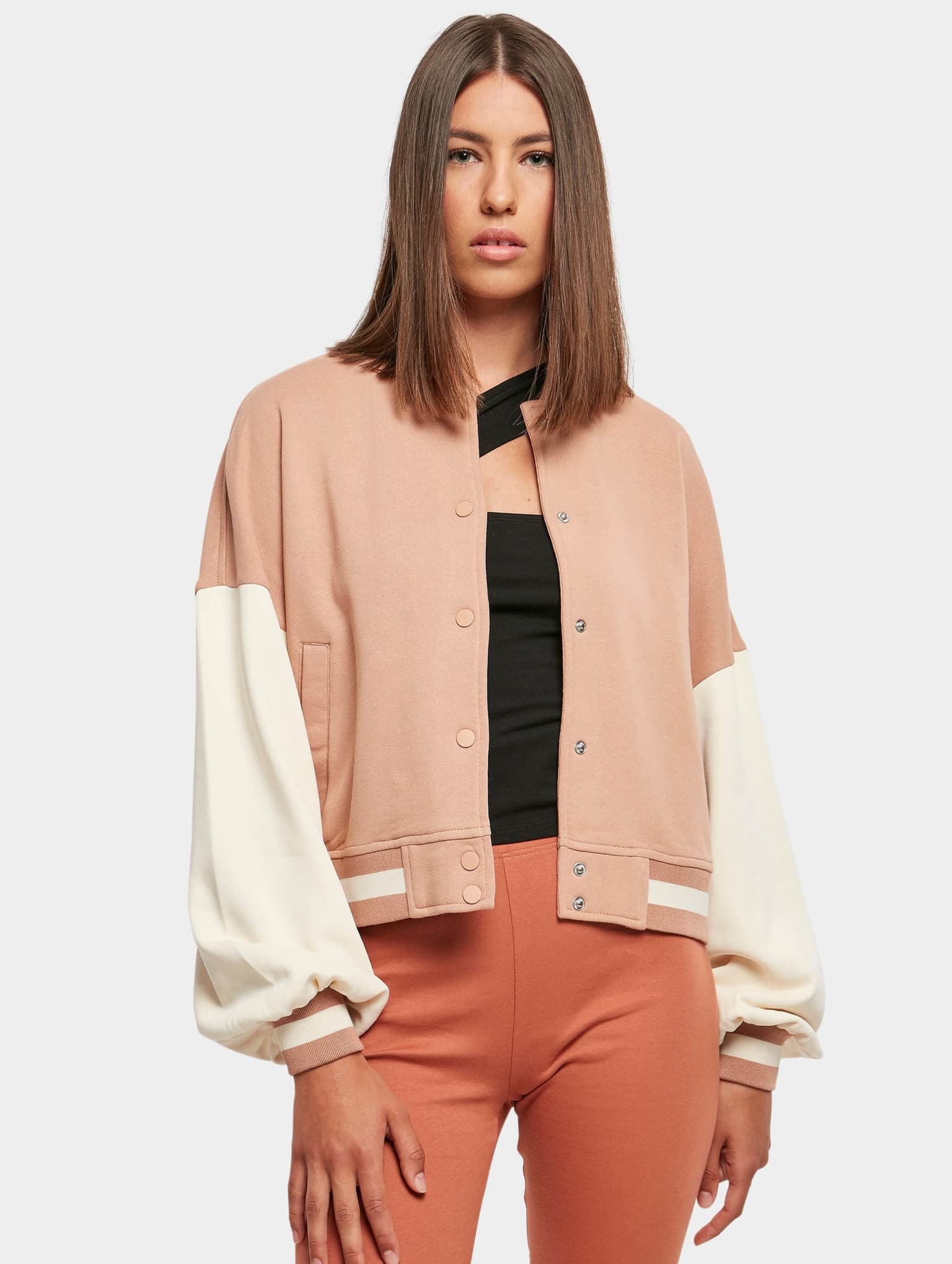 Urban Classics Ladies Oversized 2 Tone College Terry Jacket
