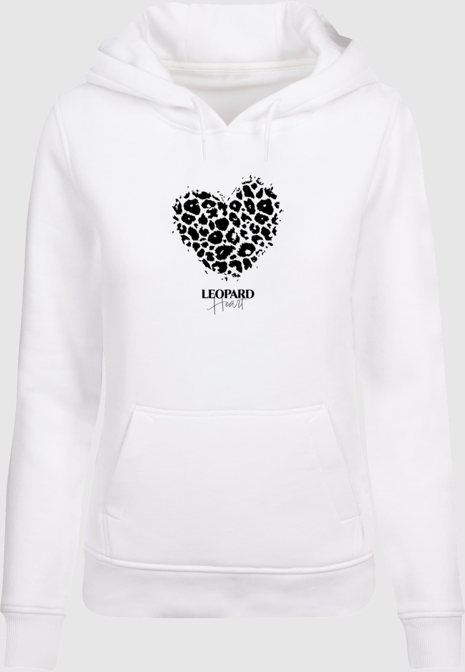 Merchcode Ladies Leopard Heart Heavy Hoody – Bild 3