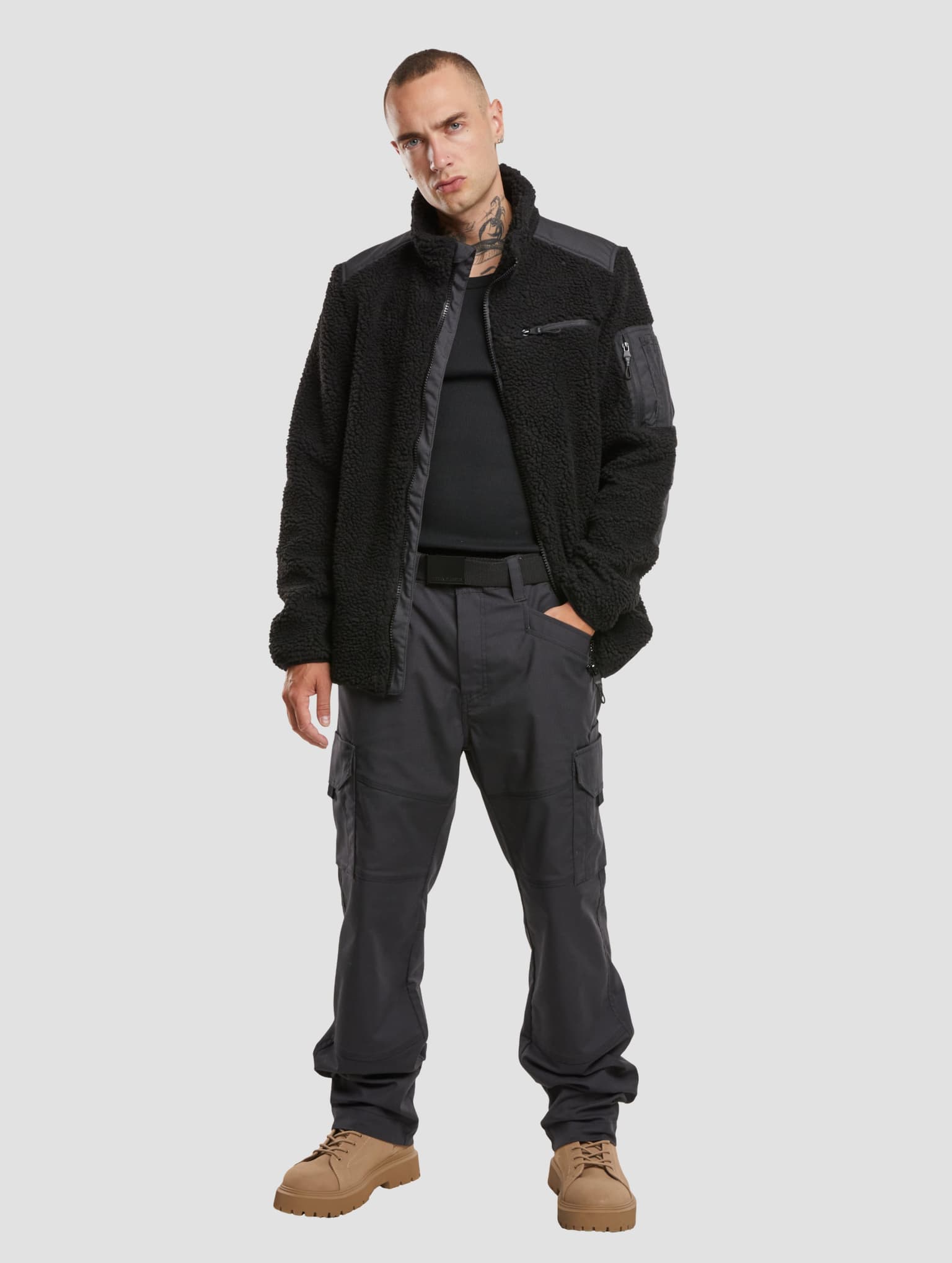 Brandit Ramble Teddyfleece Winterjacke – Bild 4