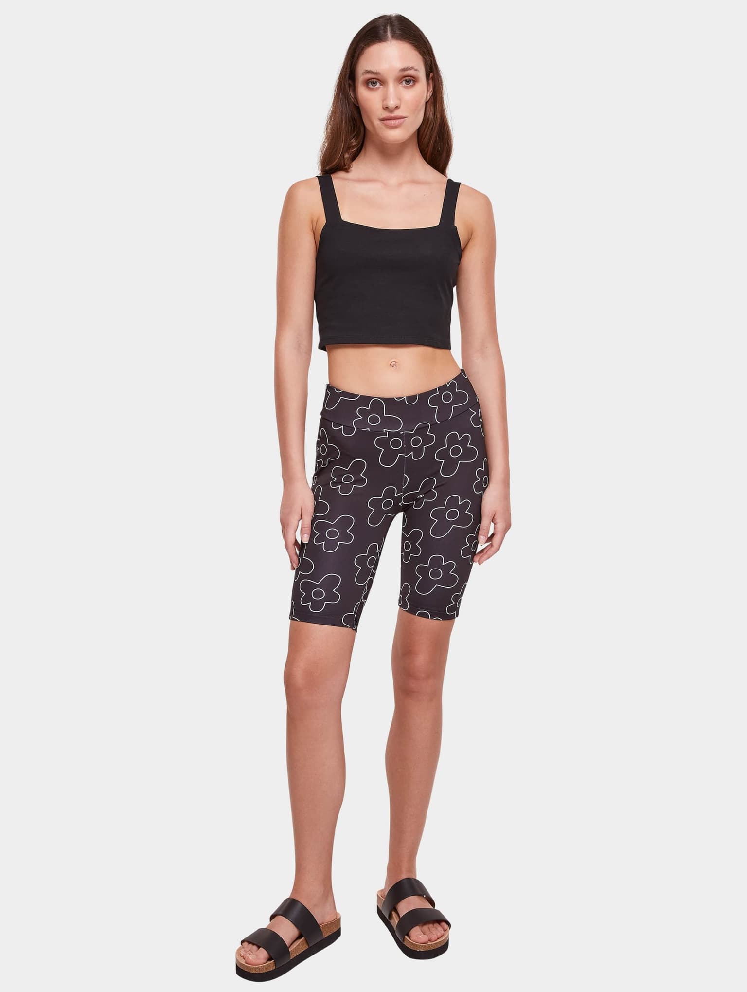 Urban Classics Ladies High Waist AOP Tech Cycle Short – Bild 4