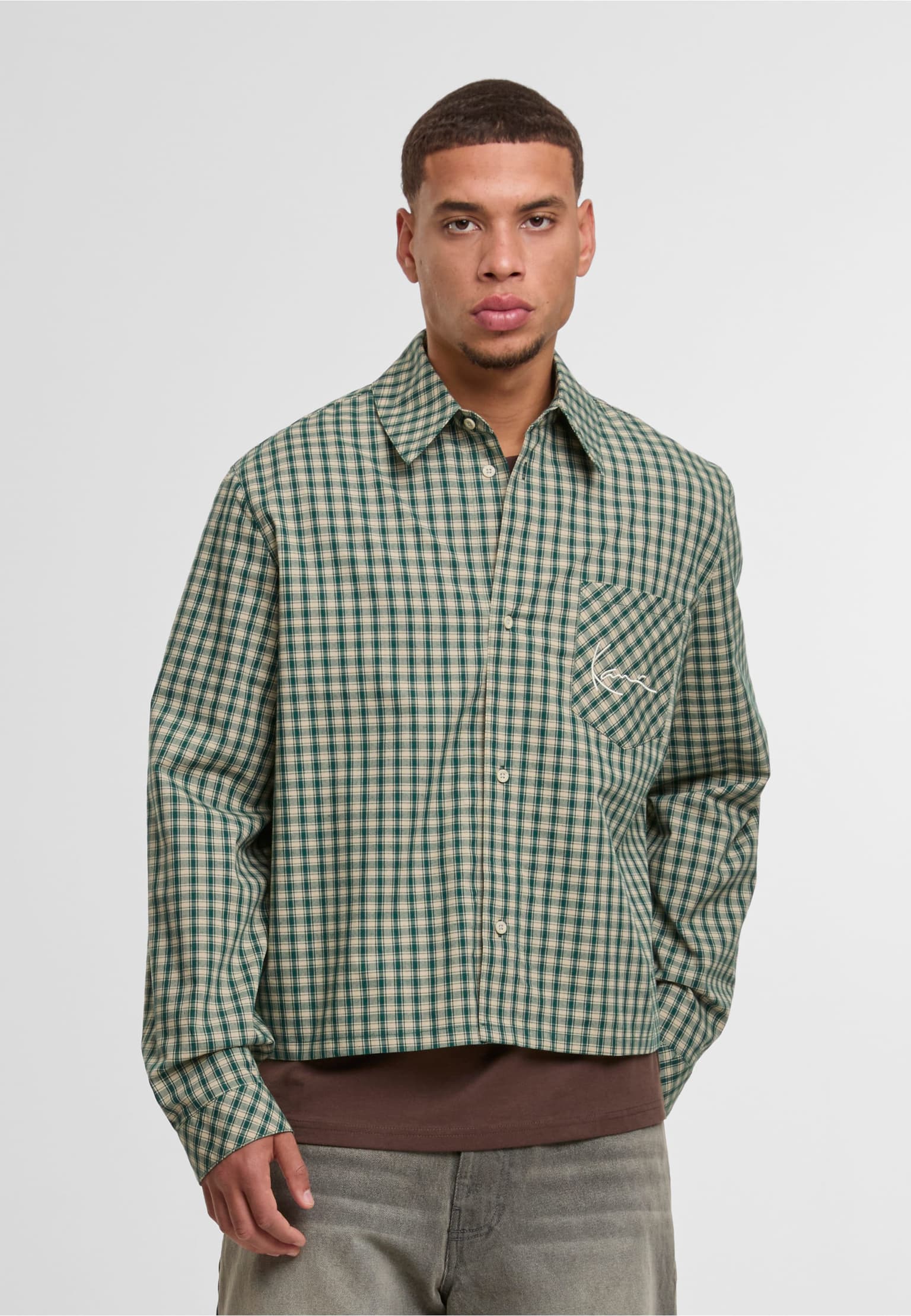 Karl Kani Signature Check Boxy Shirt