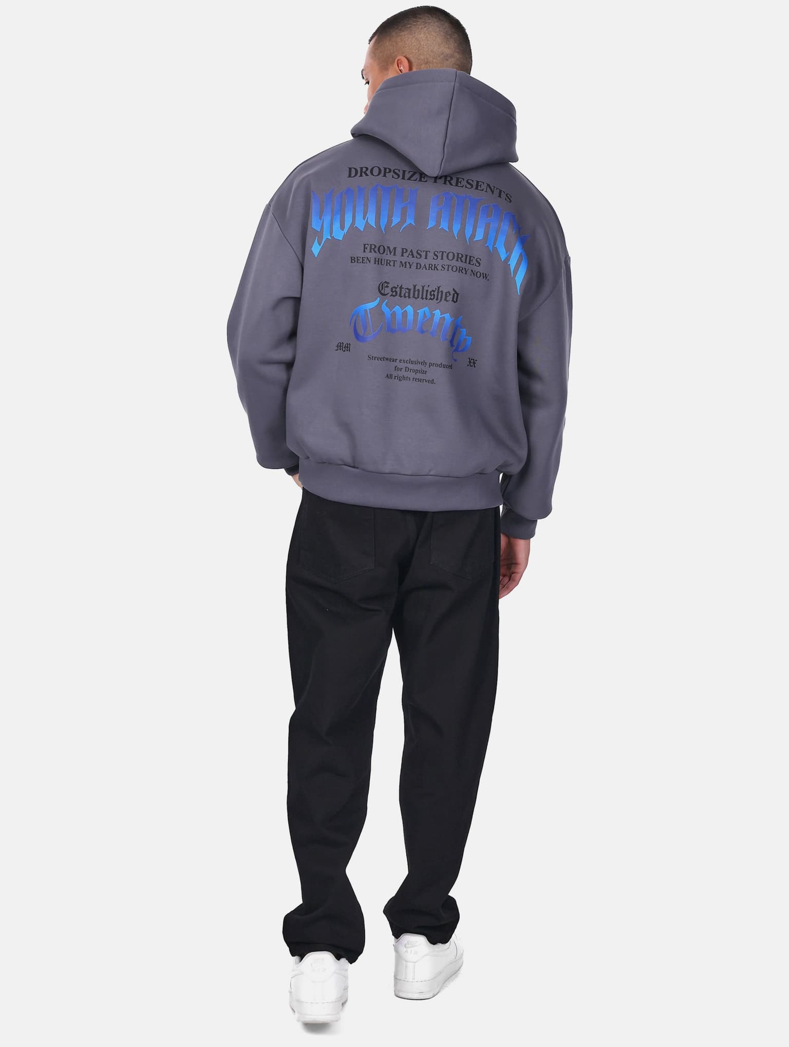 Dropsize HEAVY OVERSIZE YOUTH ATTACK HOODIE – Bild 4
