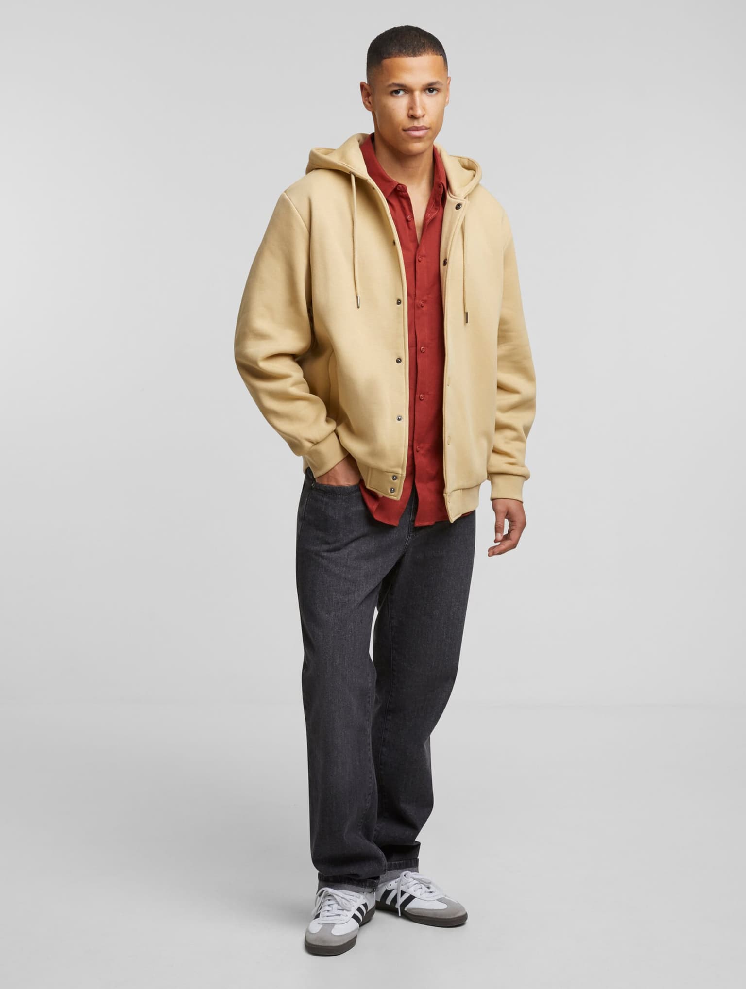Urban Classics Fluffy Fleece Hoodjacket – Bild 4