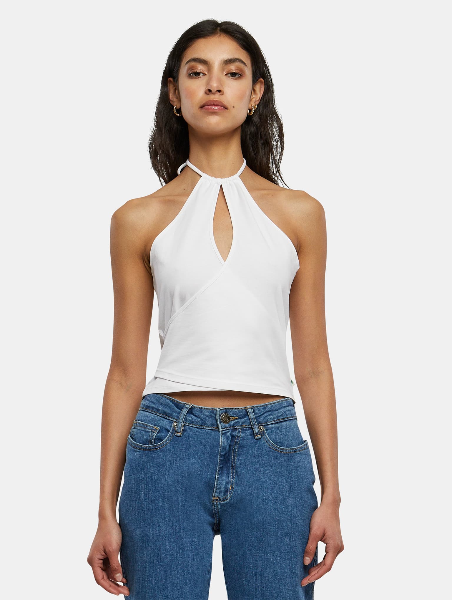 Urban Classics Ladies Short Wraped Neckholder Top – Bild 3