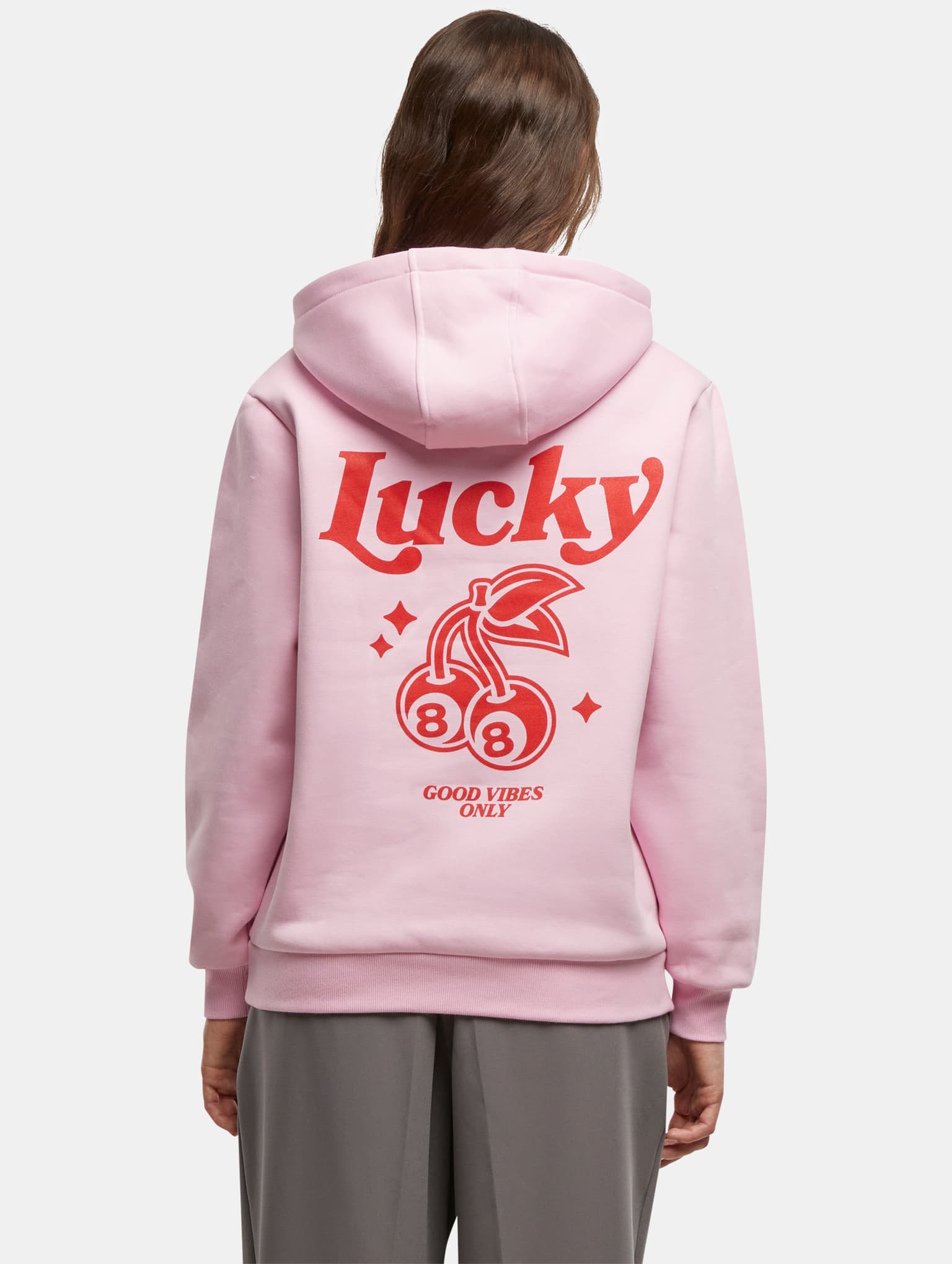 Miss Tee Lucky Cherry Ladies Fluffy Hoody – Bild 2