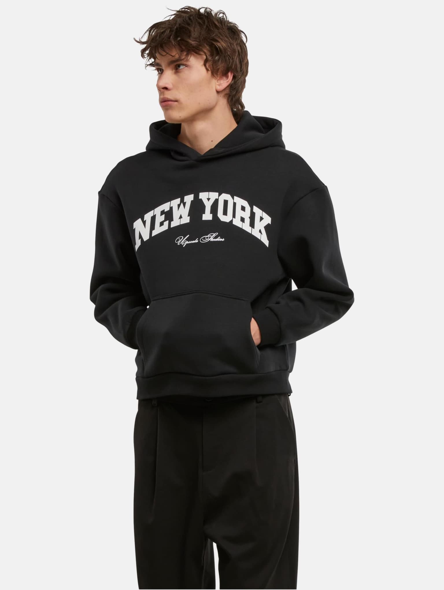 Mister Tee Upscale New York Collage Fluffy Hoody