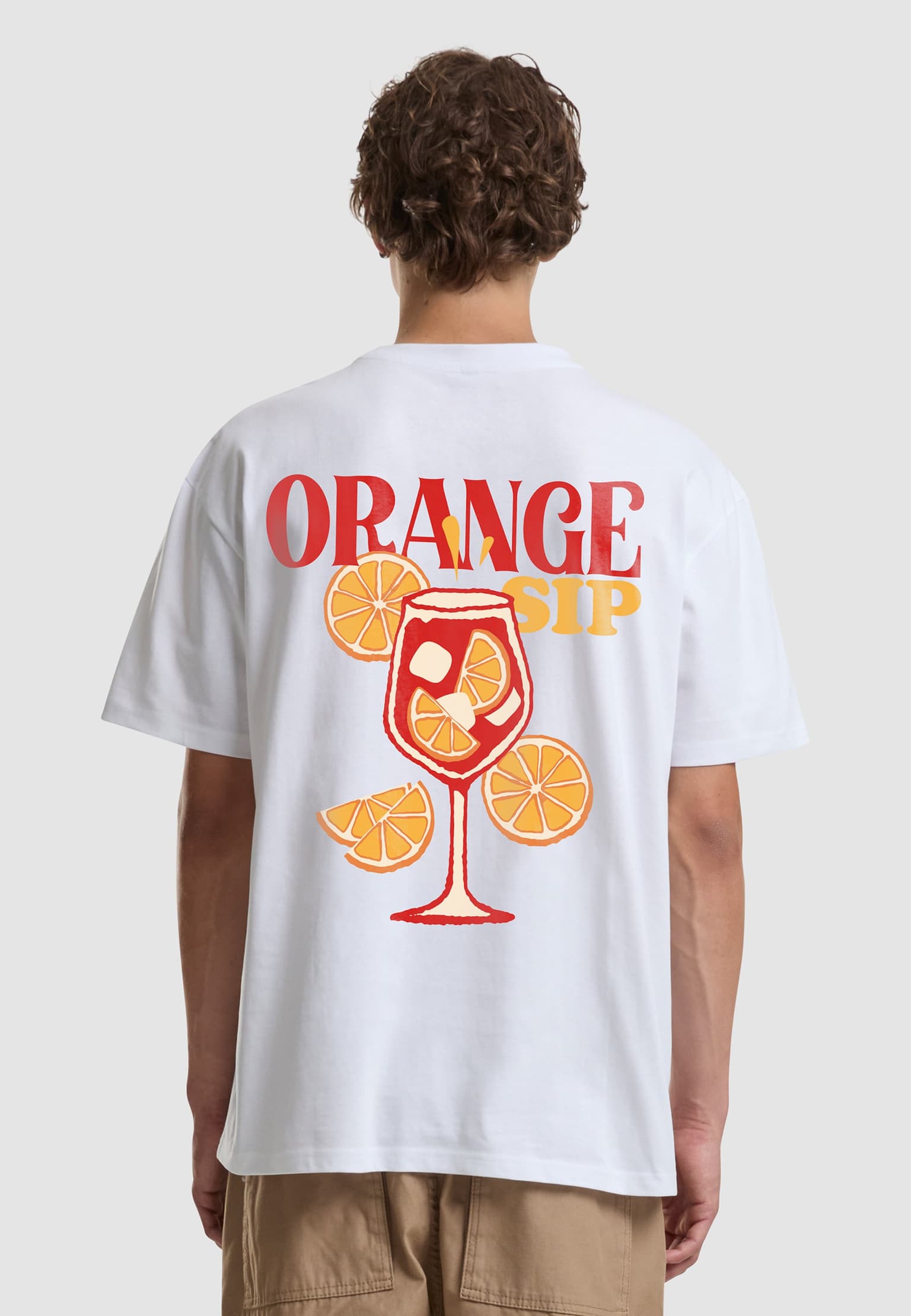 Mister Tee Orange Sip Oversize