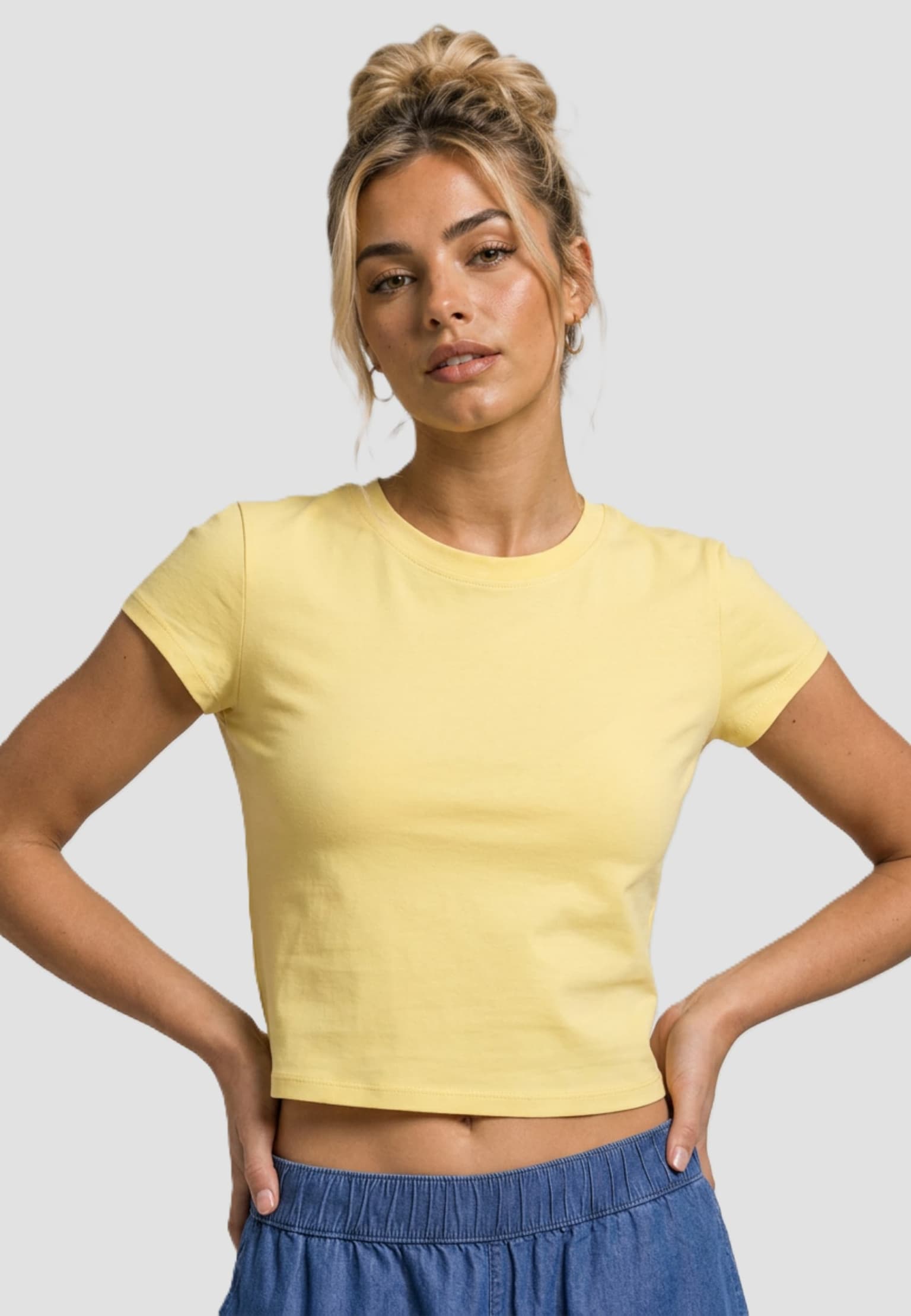 Urban Classics Ladies Stretch Jersey Cropped Tee