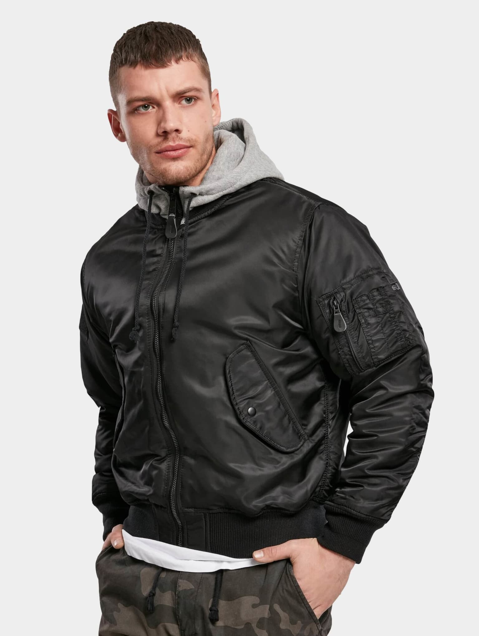 Brandit Hooded MA1 Bomber Jacket