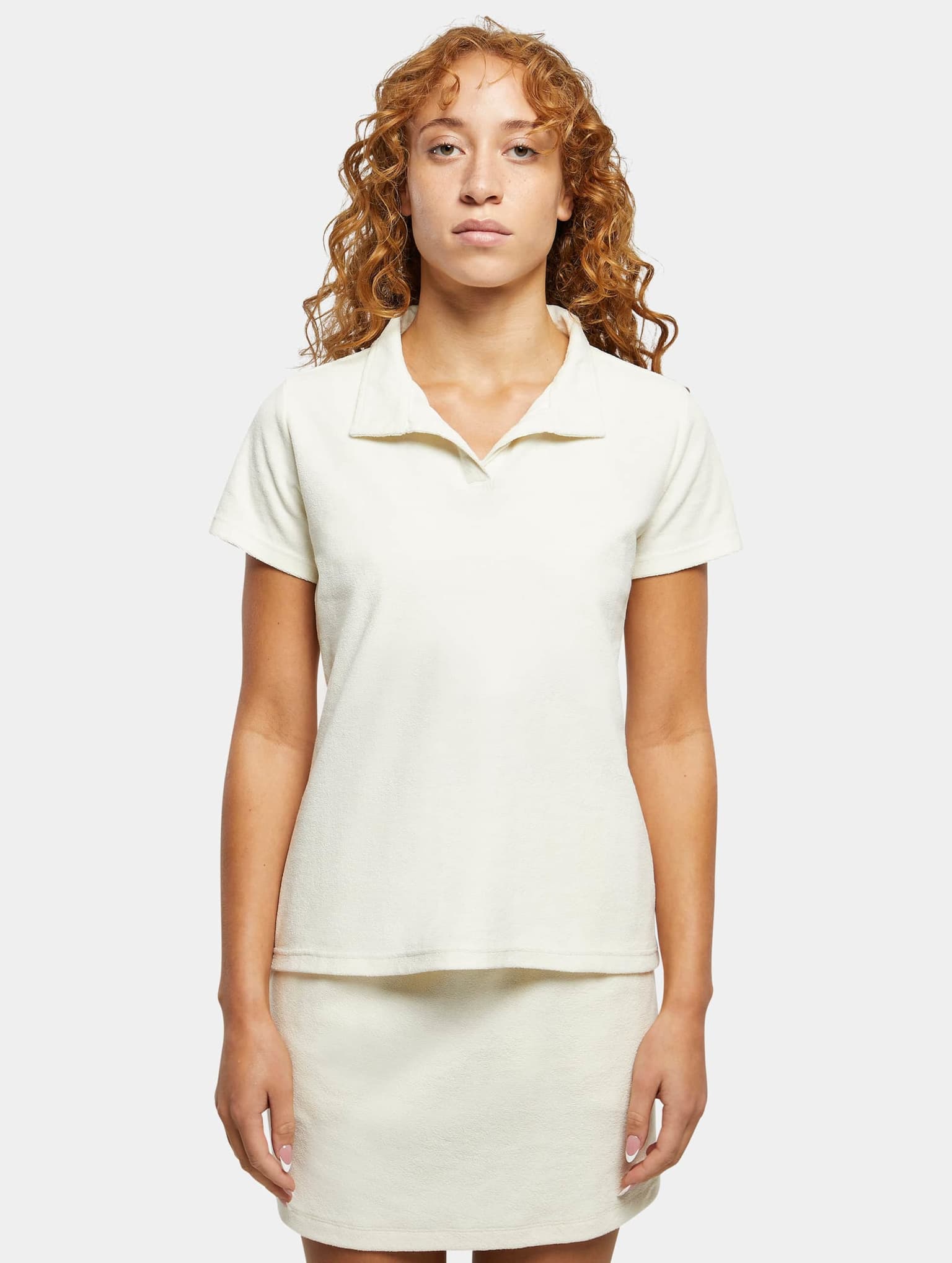 Urban Classics Ladies Towel Polo Tee – Bild 3